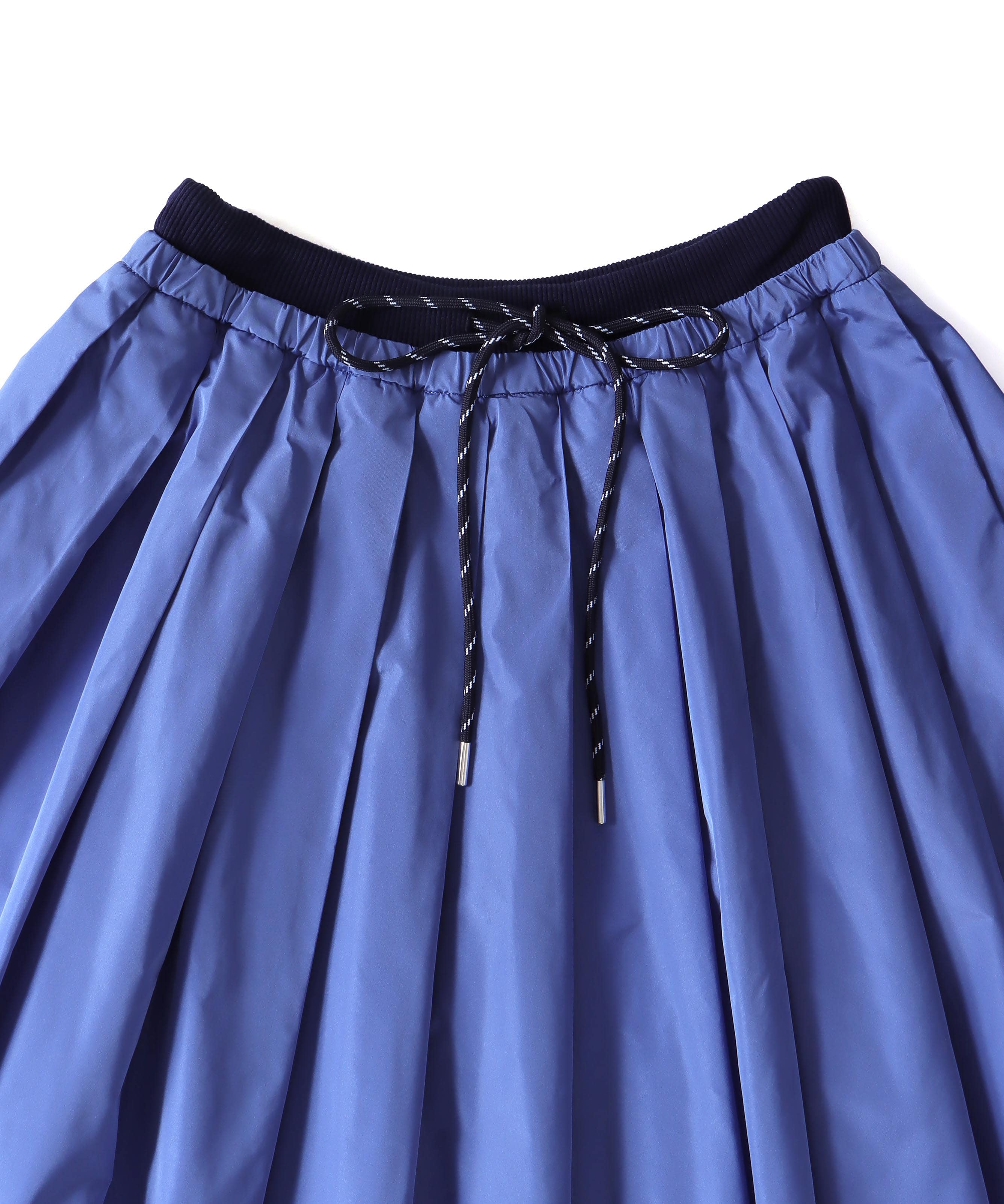 taffeta one-way tuck skirt