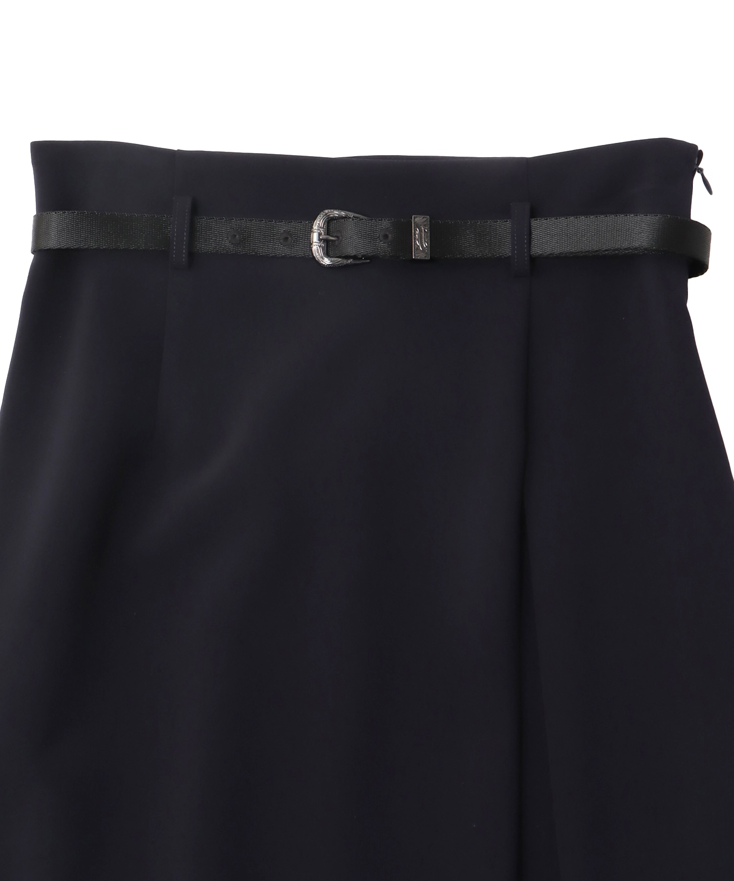 one pleats long skirt