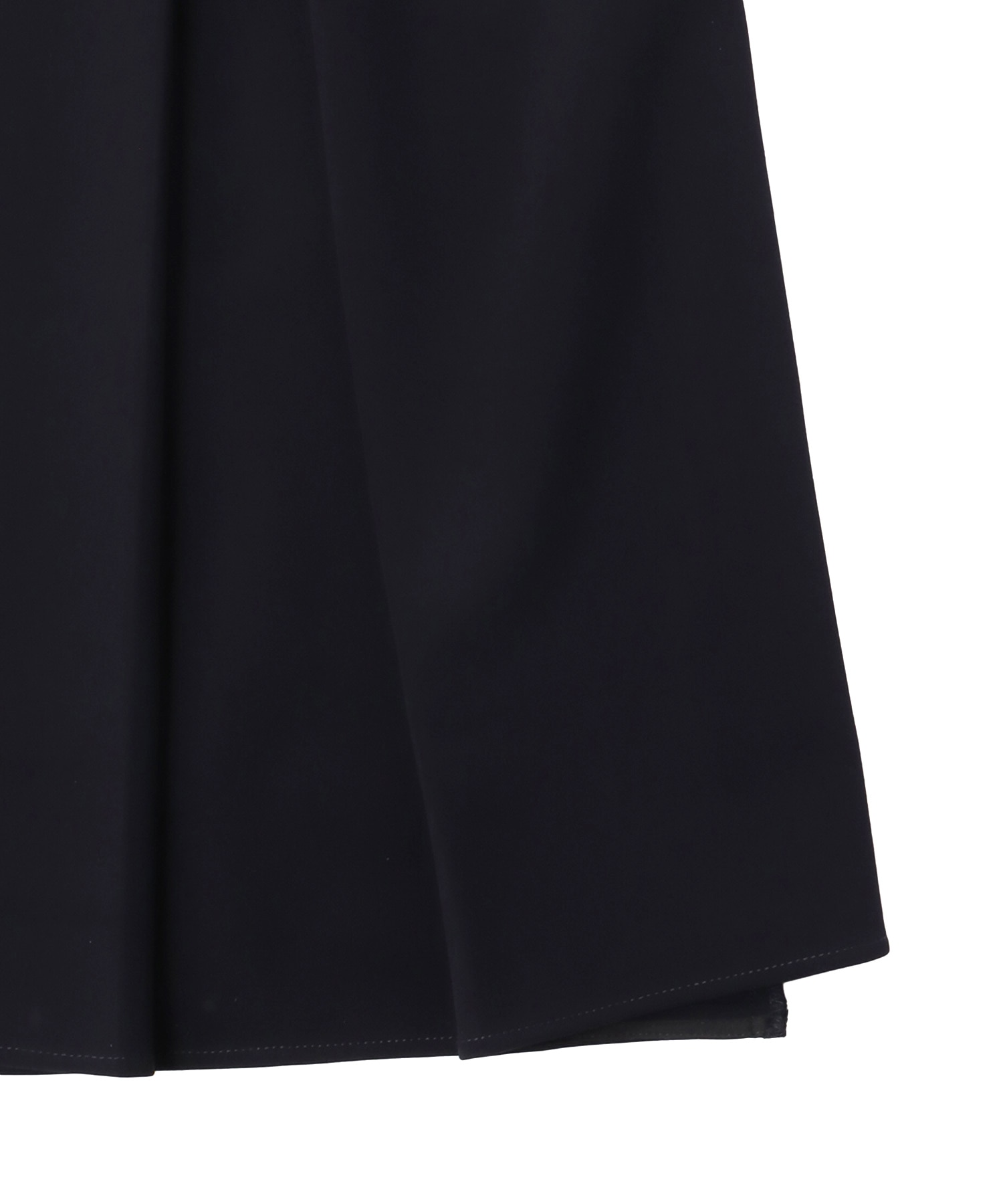 one pleats long skirt