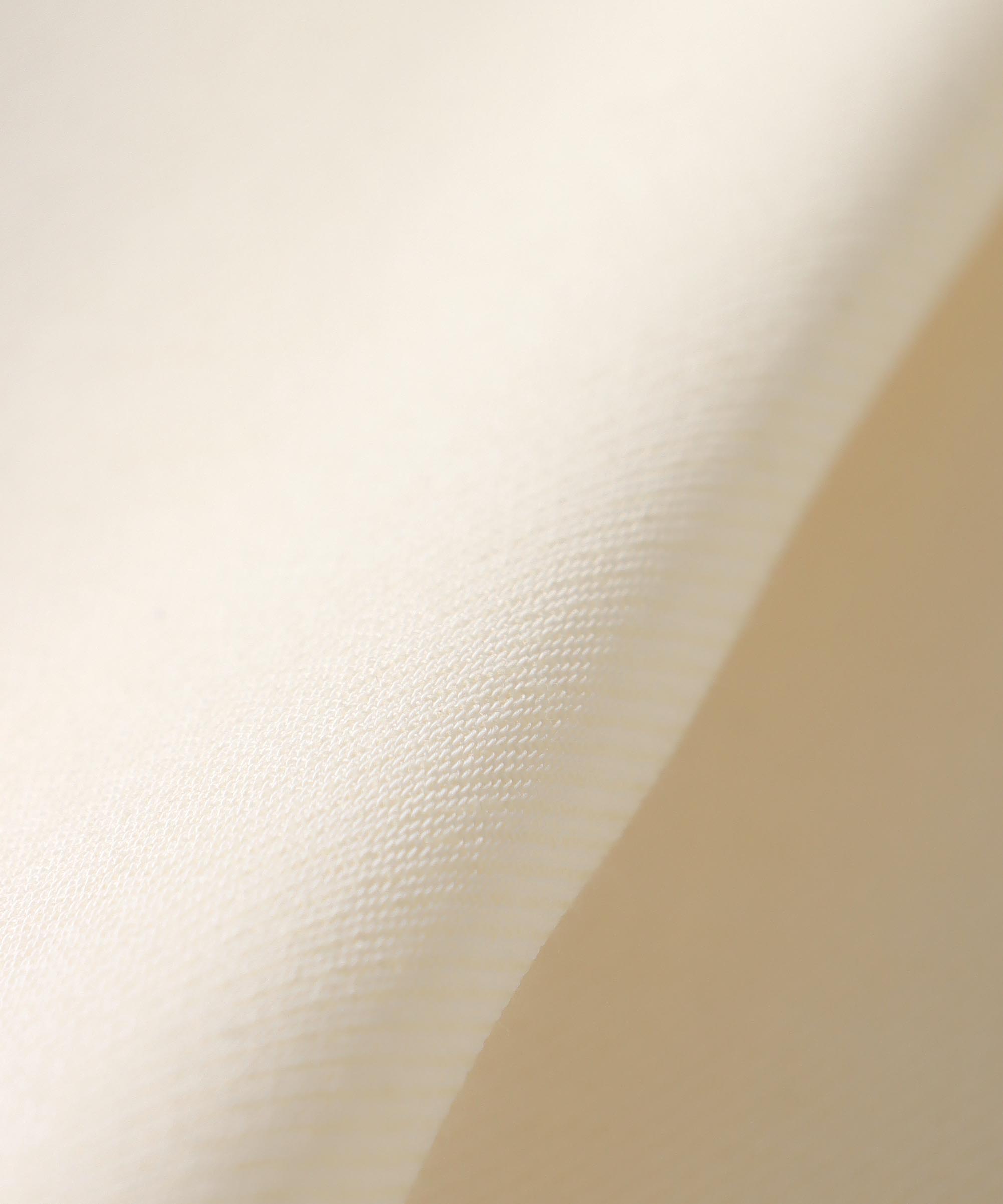 double satin hem tuck pants