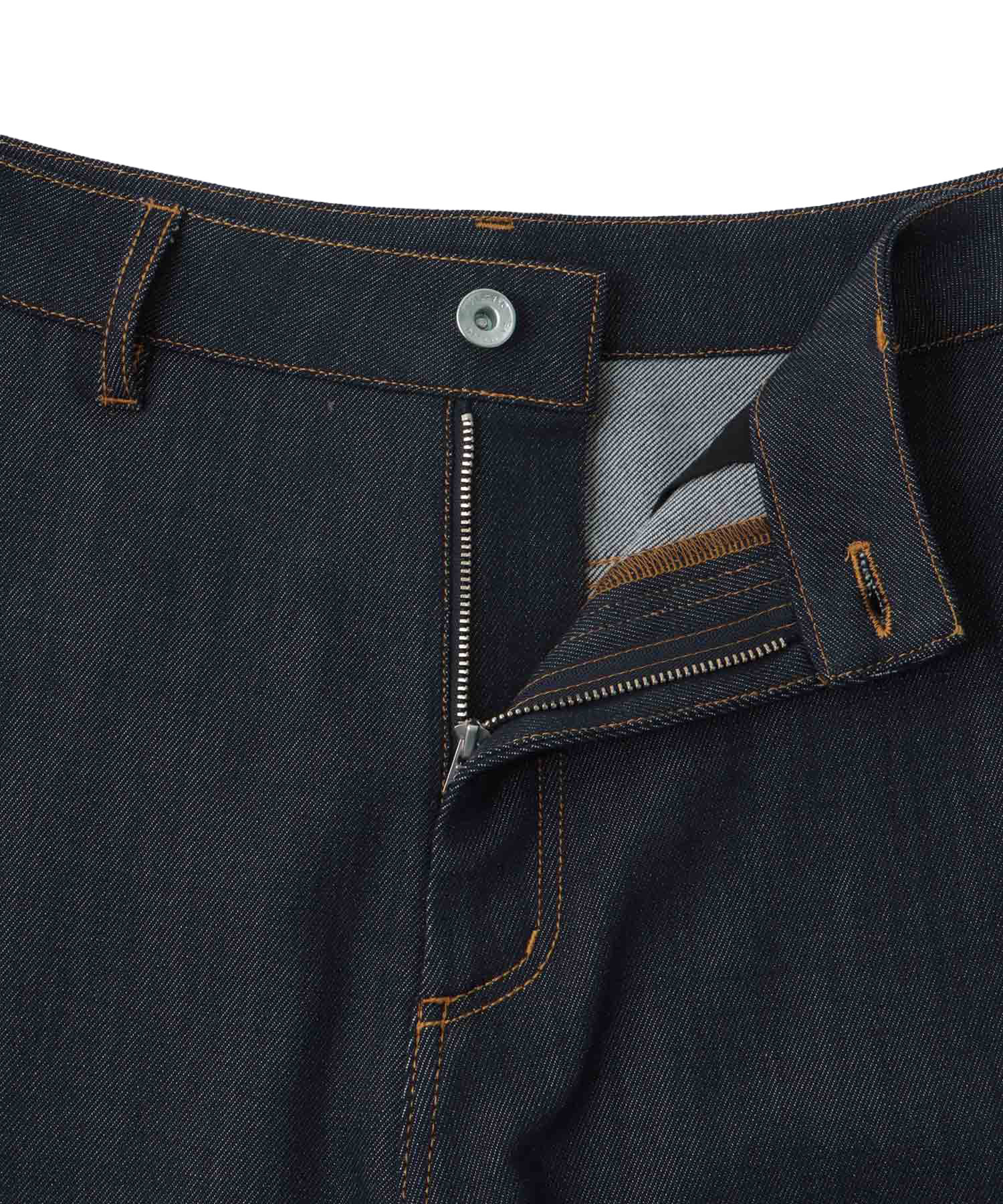 rigid like barrel denim