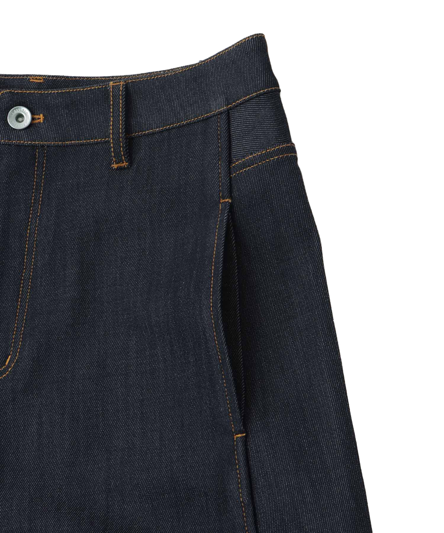 rigid like barrel denim