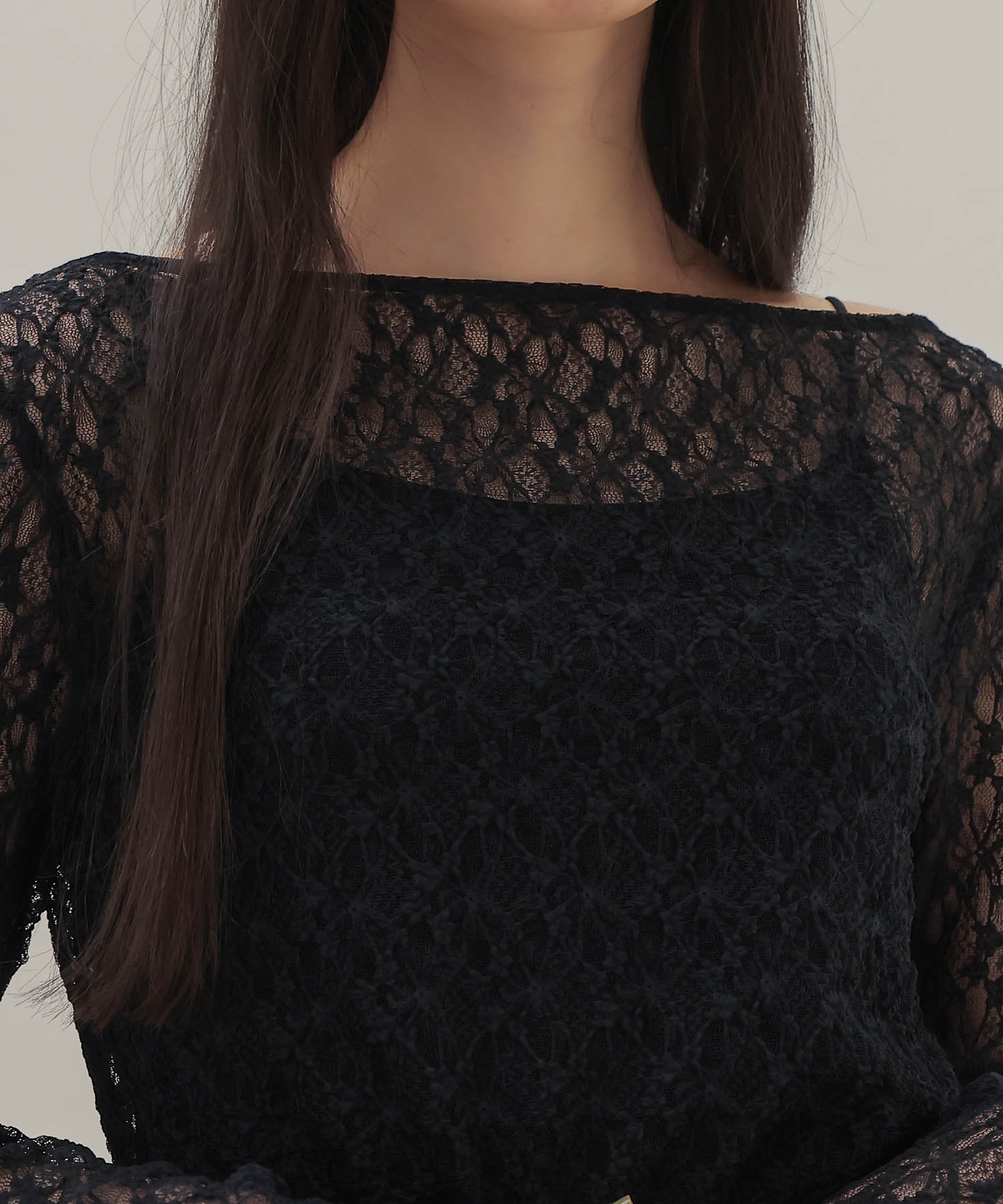 shrink stretch 2way pullover