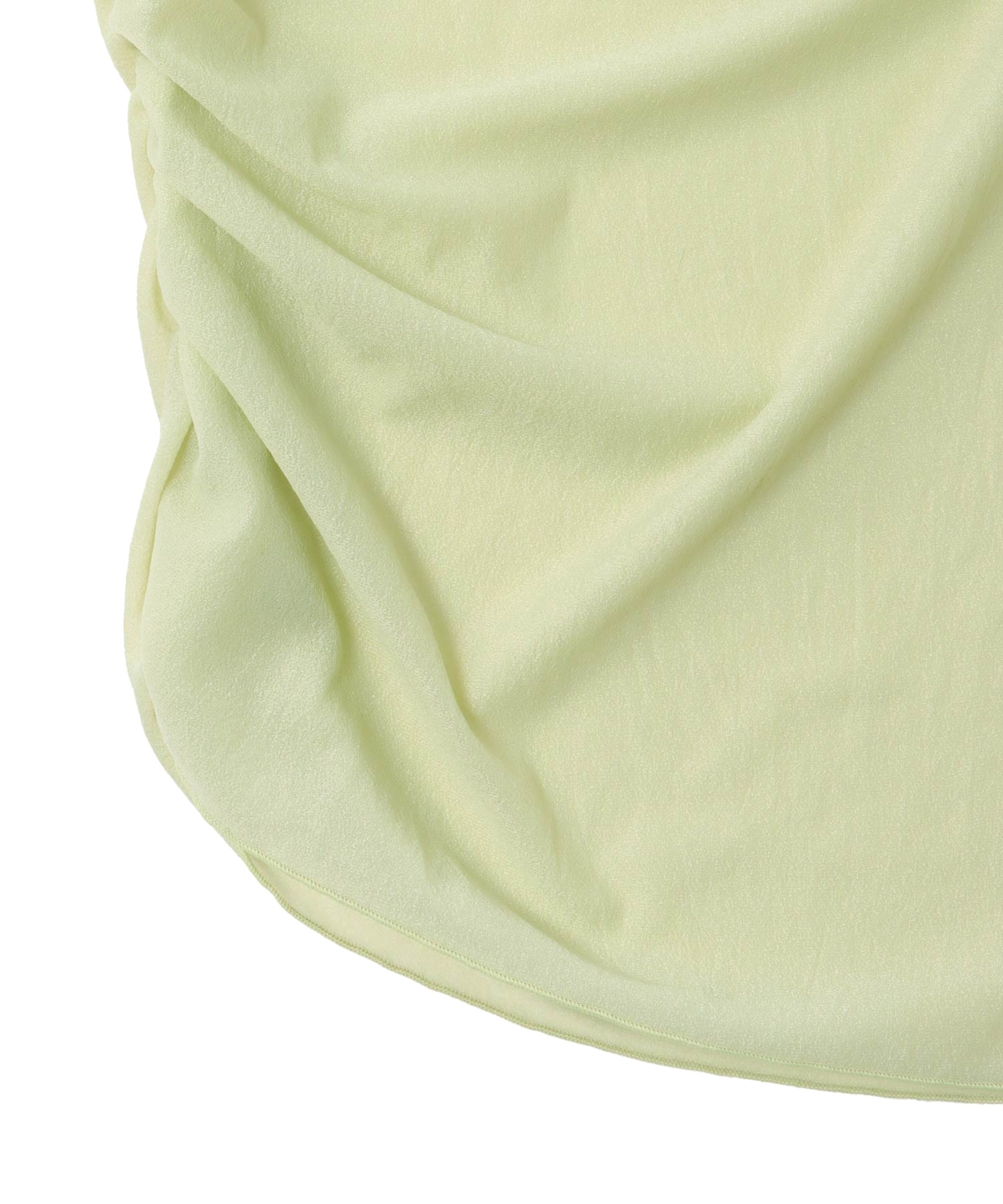 organza oblique gather pullover