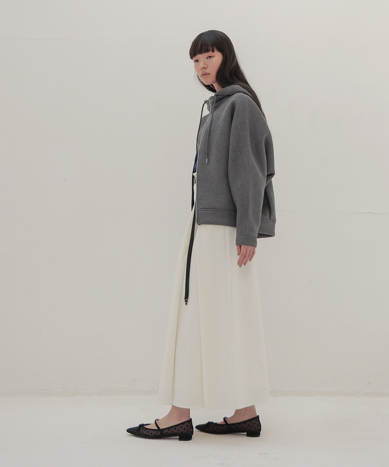 stiff dolman sleeve hoodie