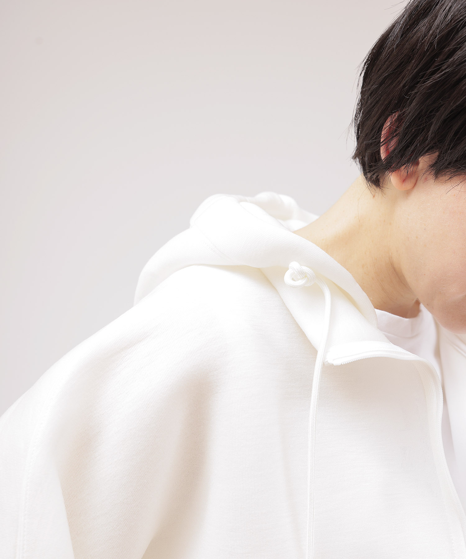 stiff dolman sleeve hoodie