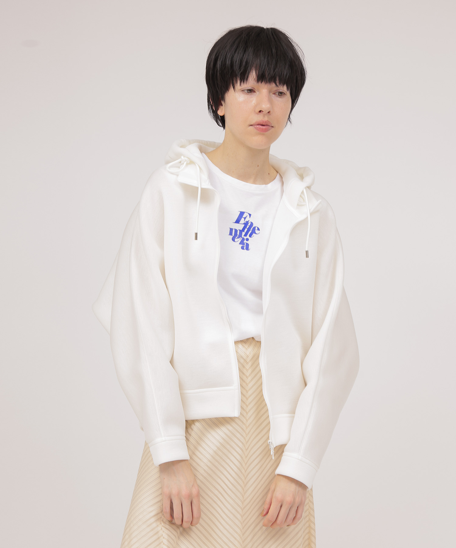 stiff dolman sleeve hoodie