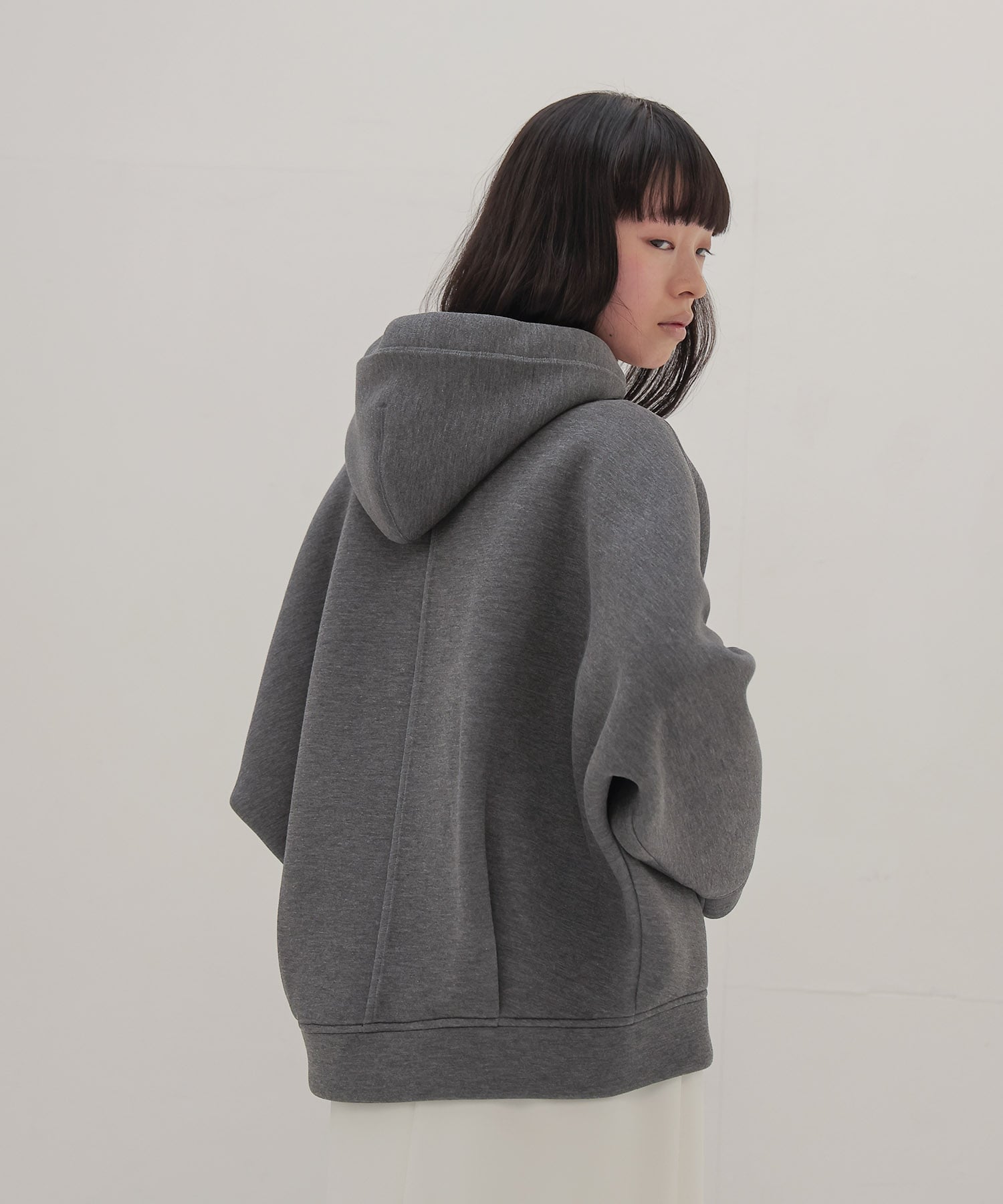 stiff dolman sleeve hoodie