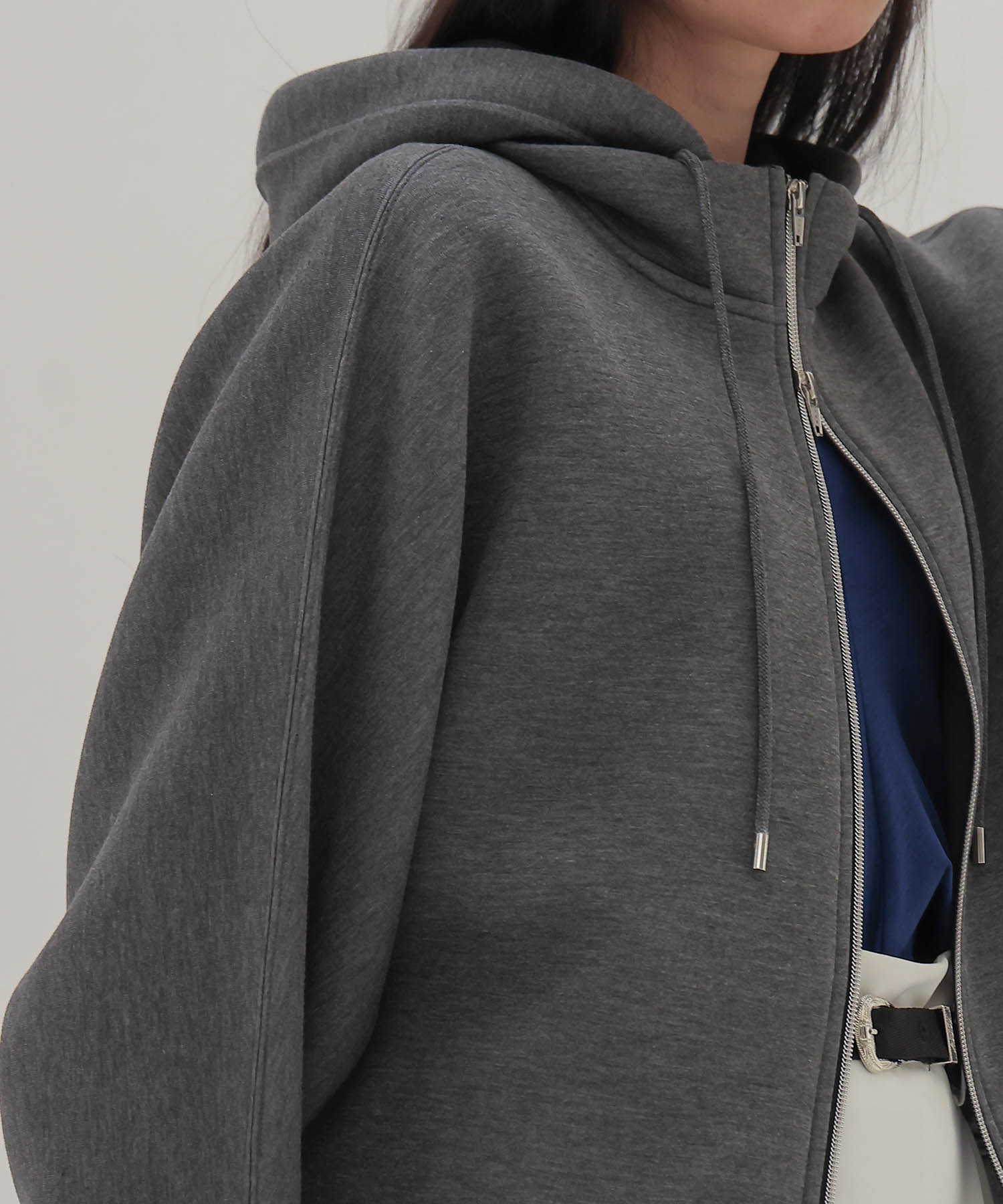 stiff dolman sleeve hoodie