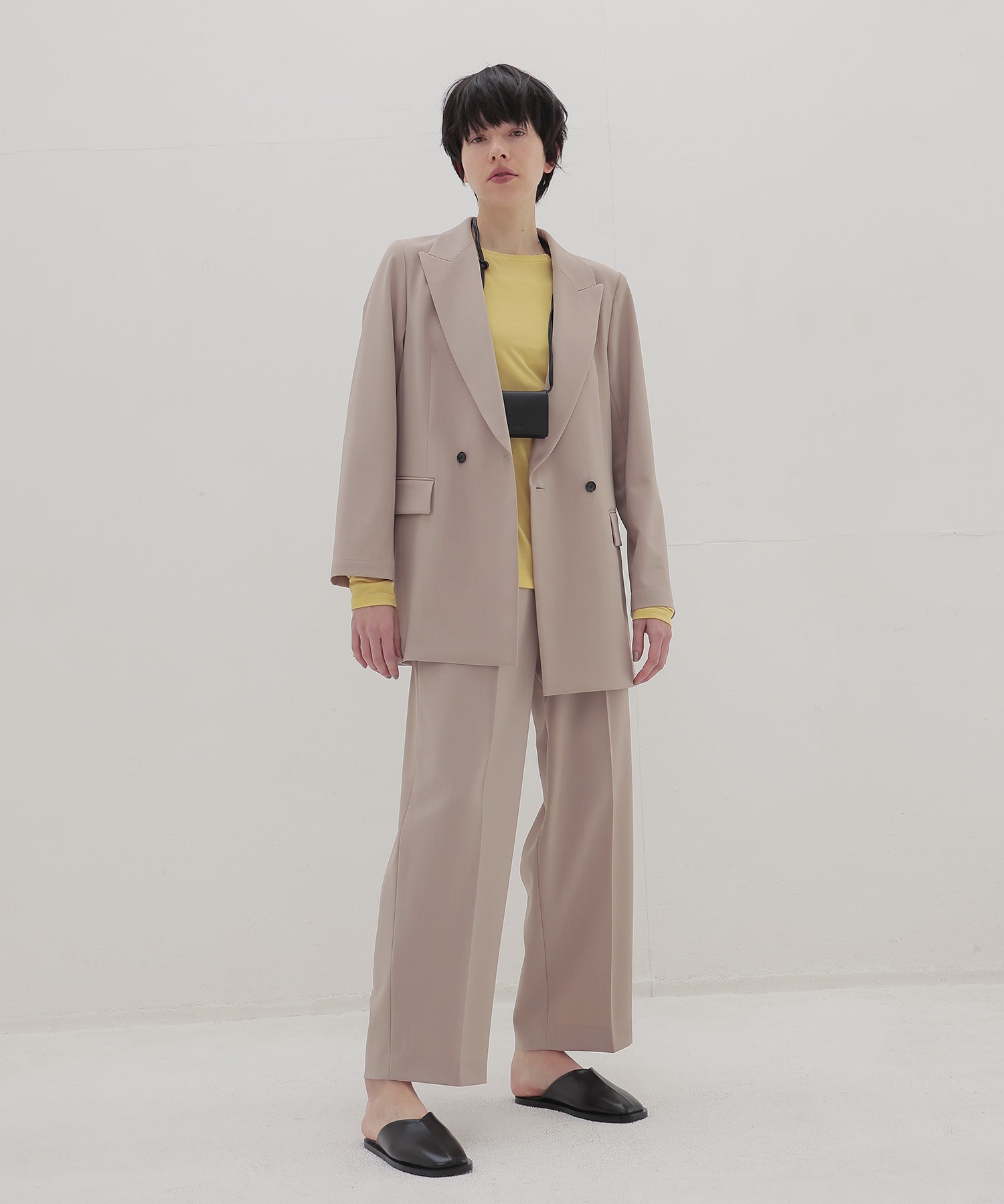 thick feel rib long sleeve tee