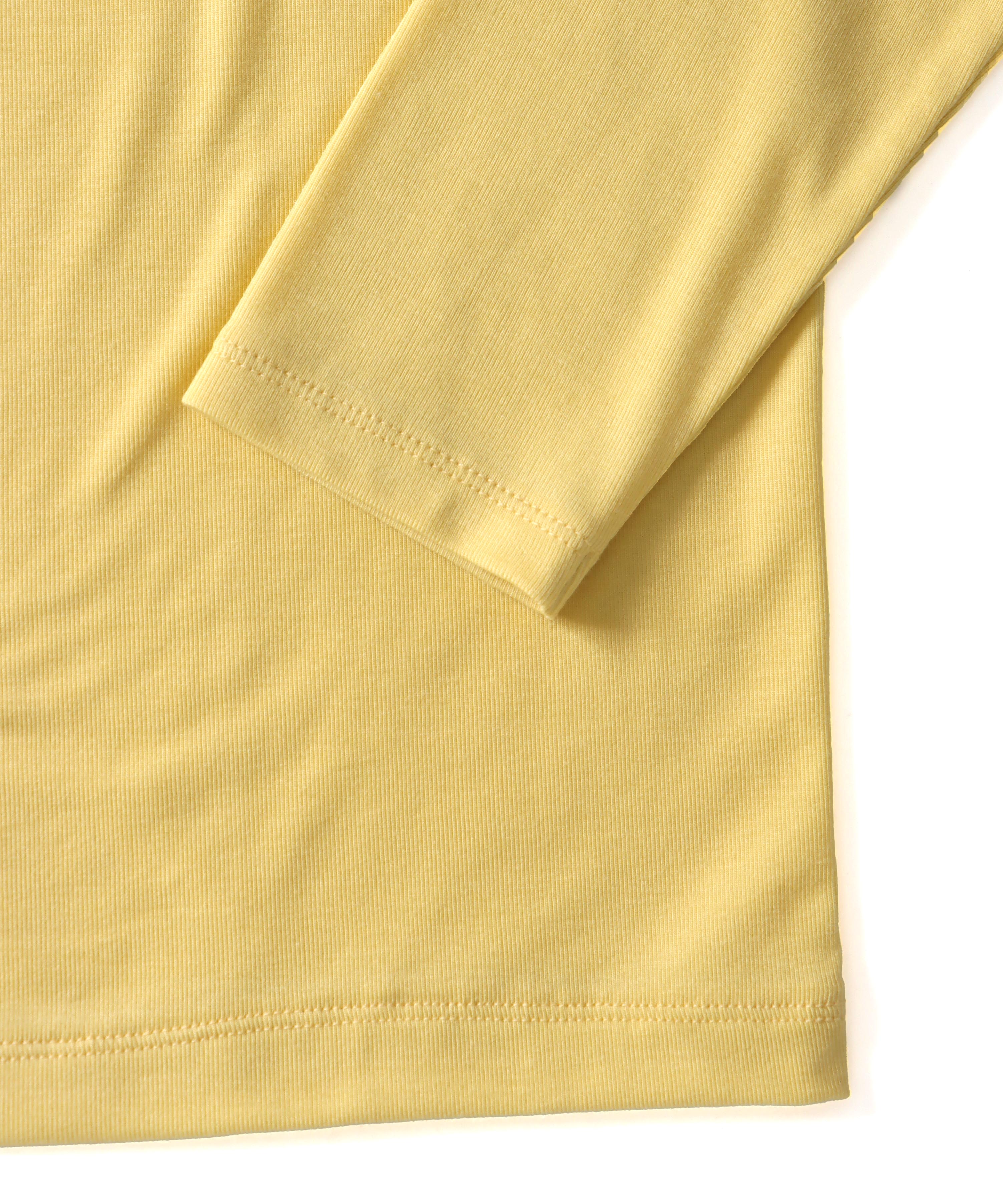 thick feel rib long sleeve tee