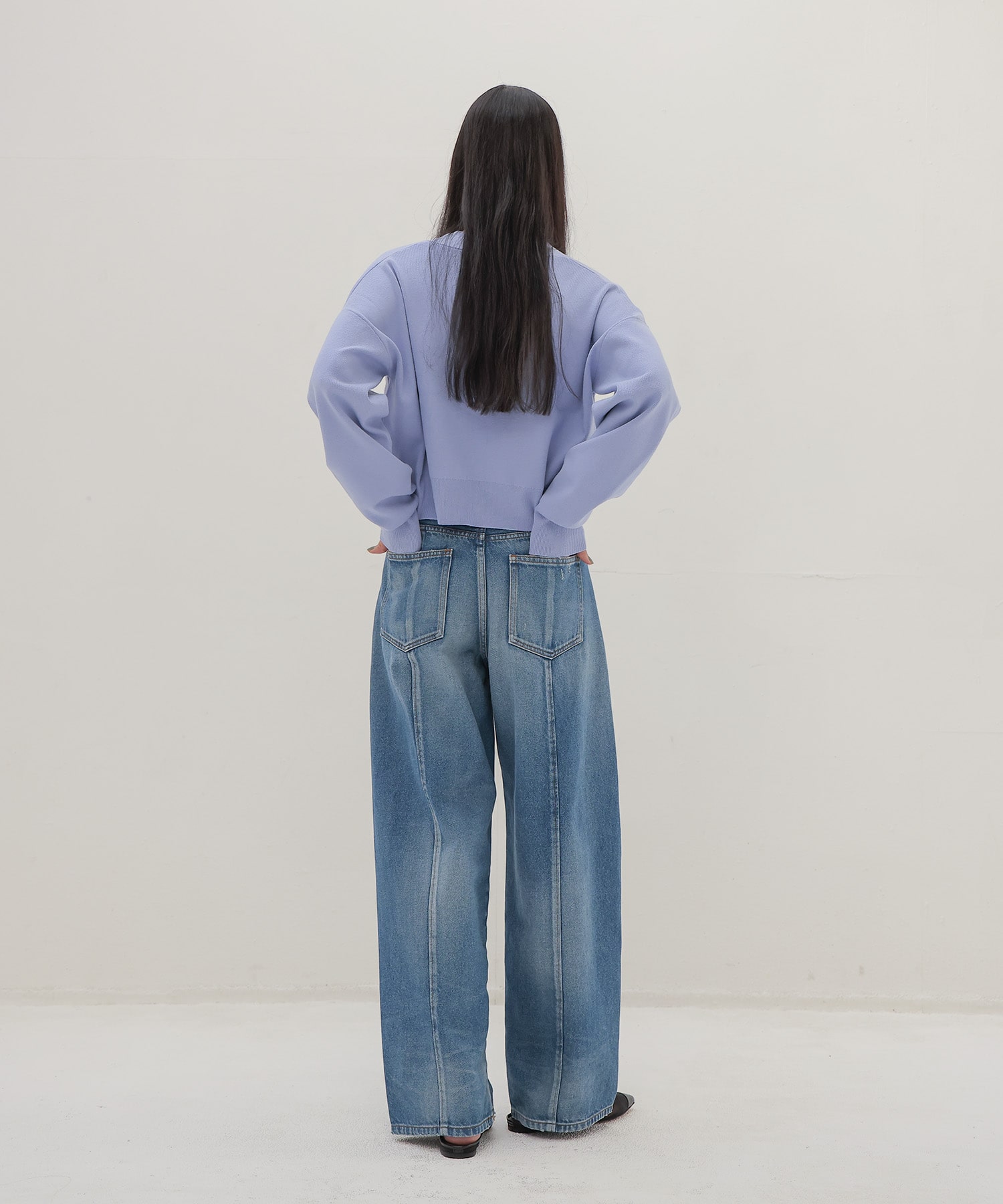 playful color short cardigan