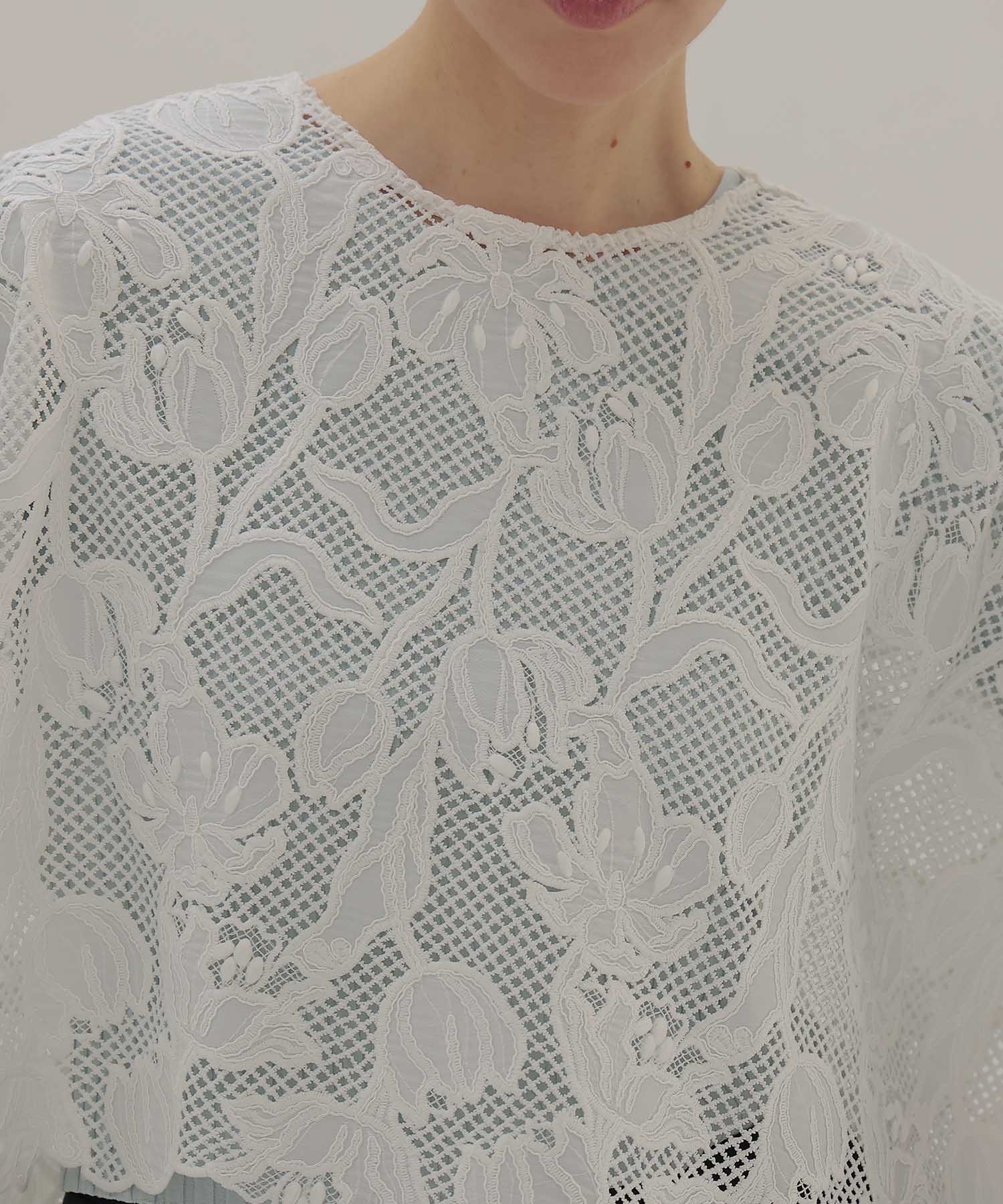 lace poncho blouse