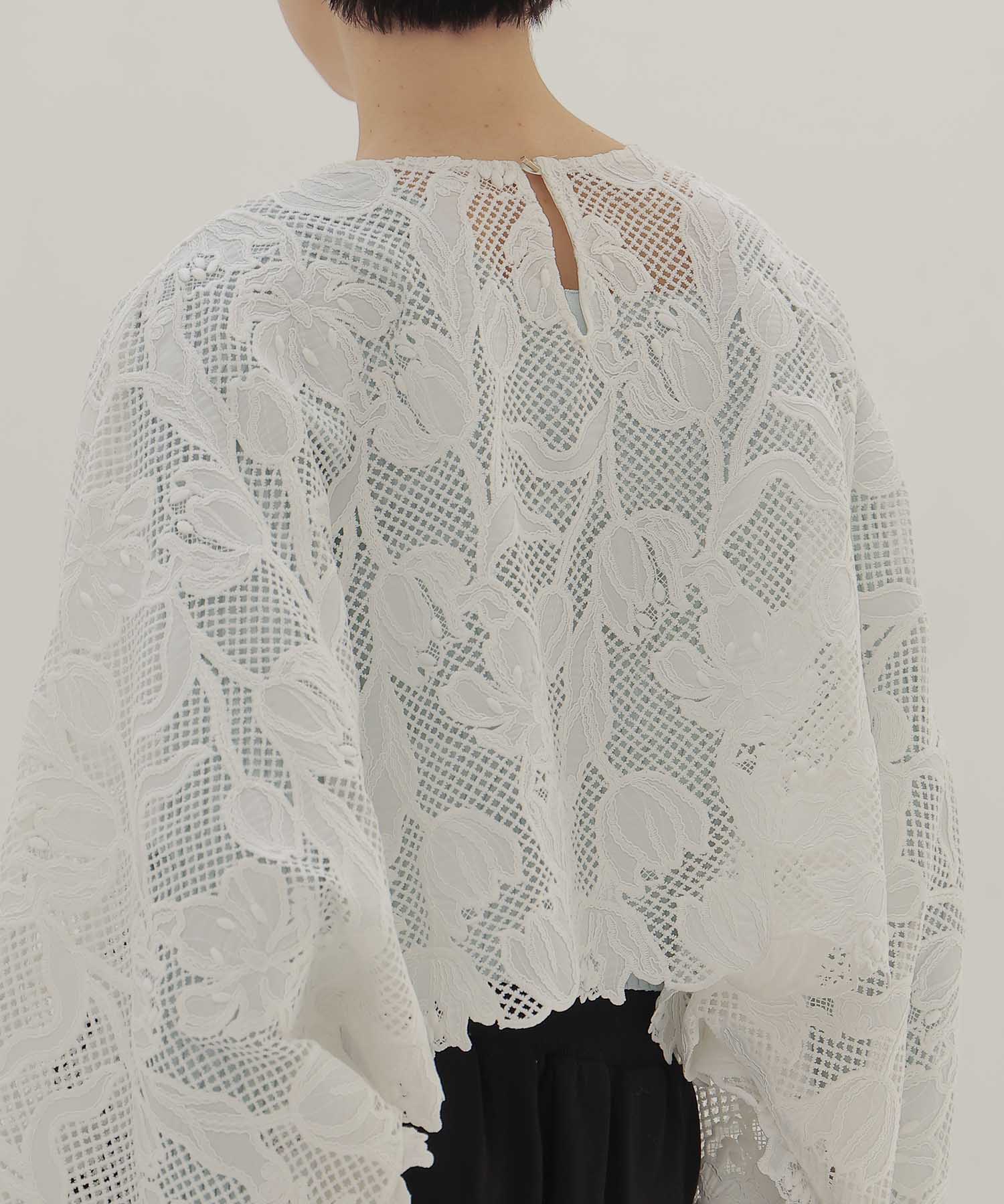 lace poncho blouse
