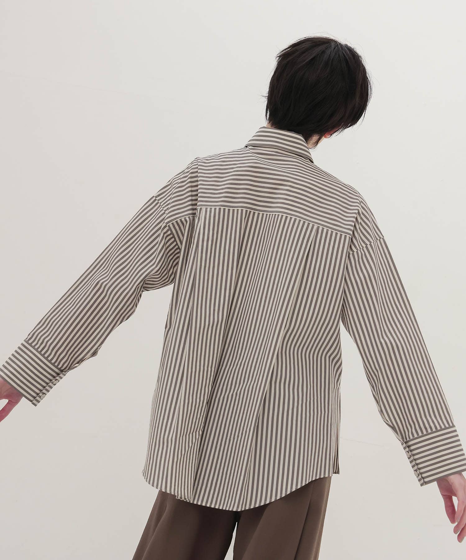 stripe big shirt
