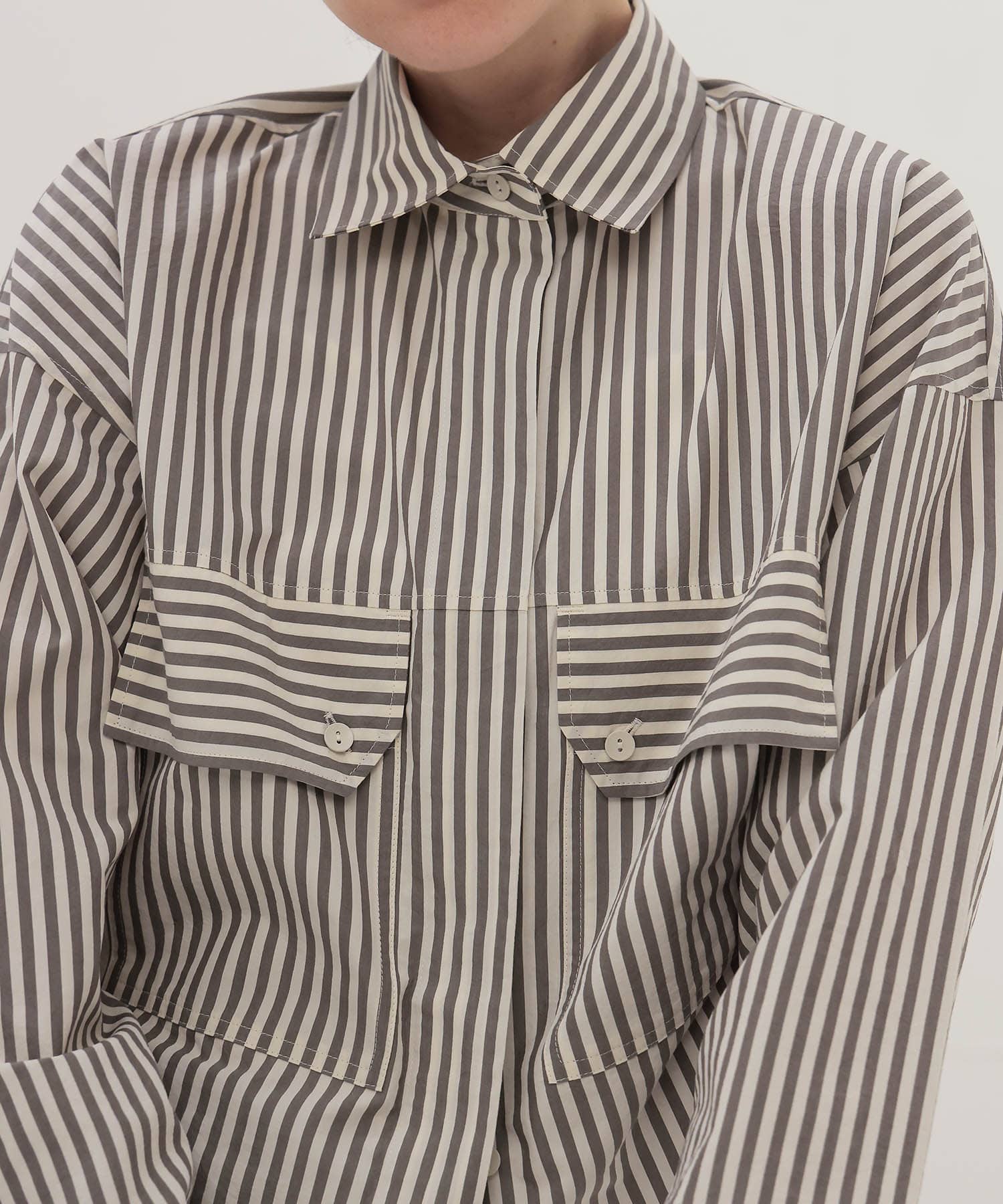 stripe big shirt