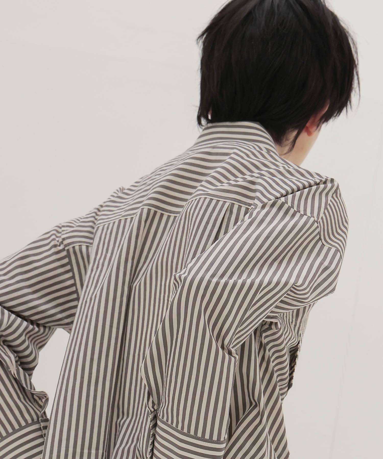 stripe big shirt
