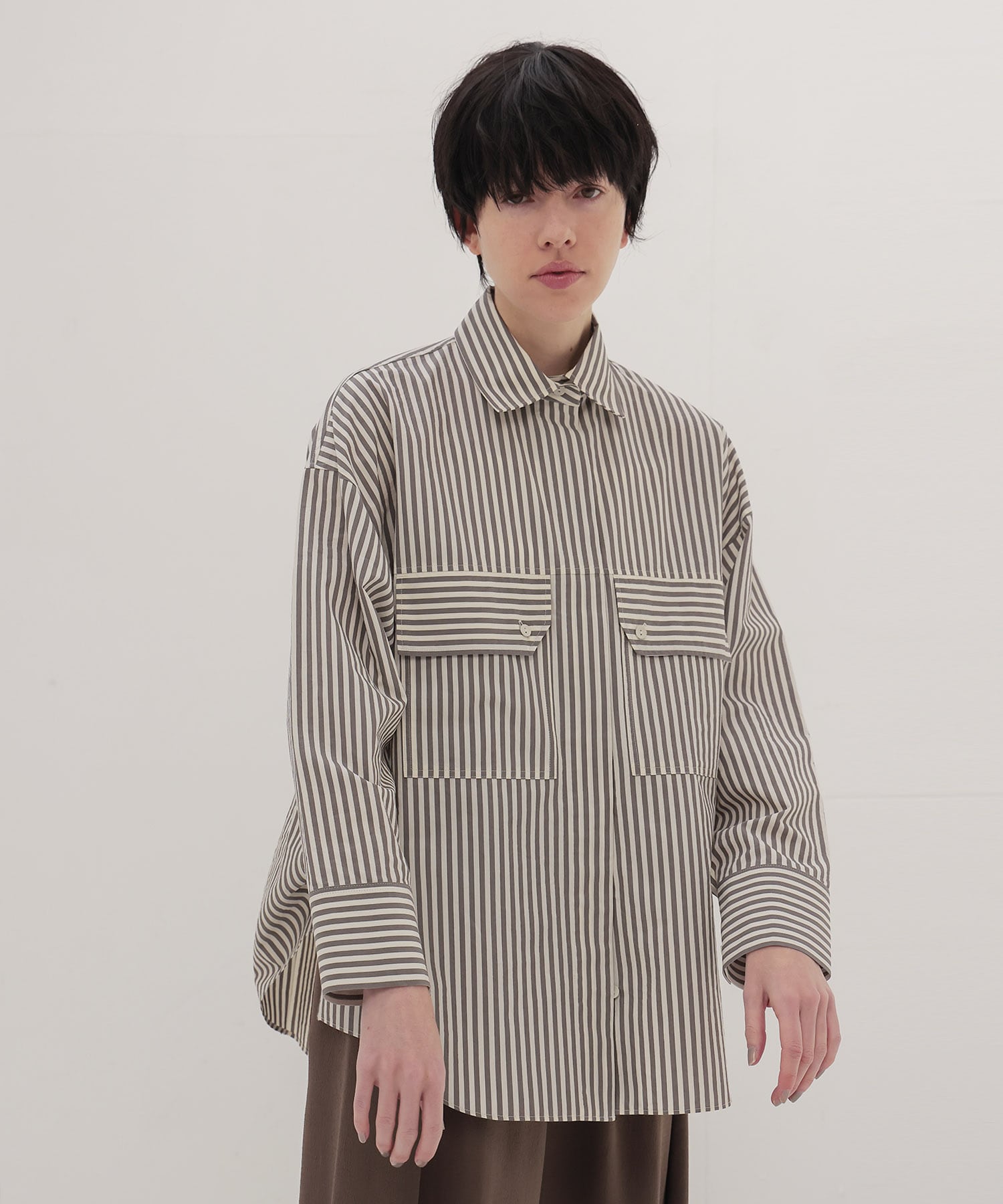 stripe big shirt