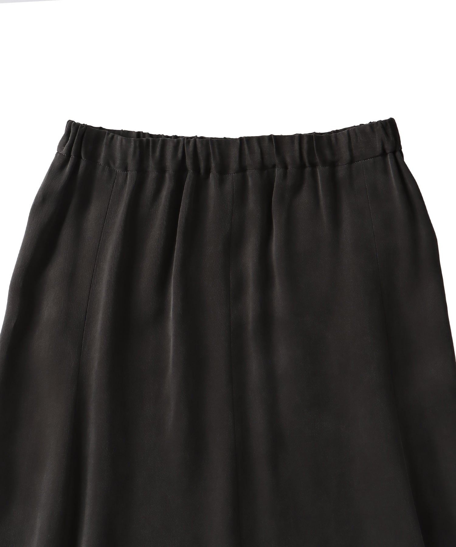cupro panel flare skirt