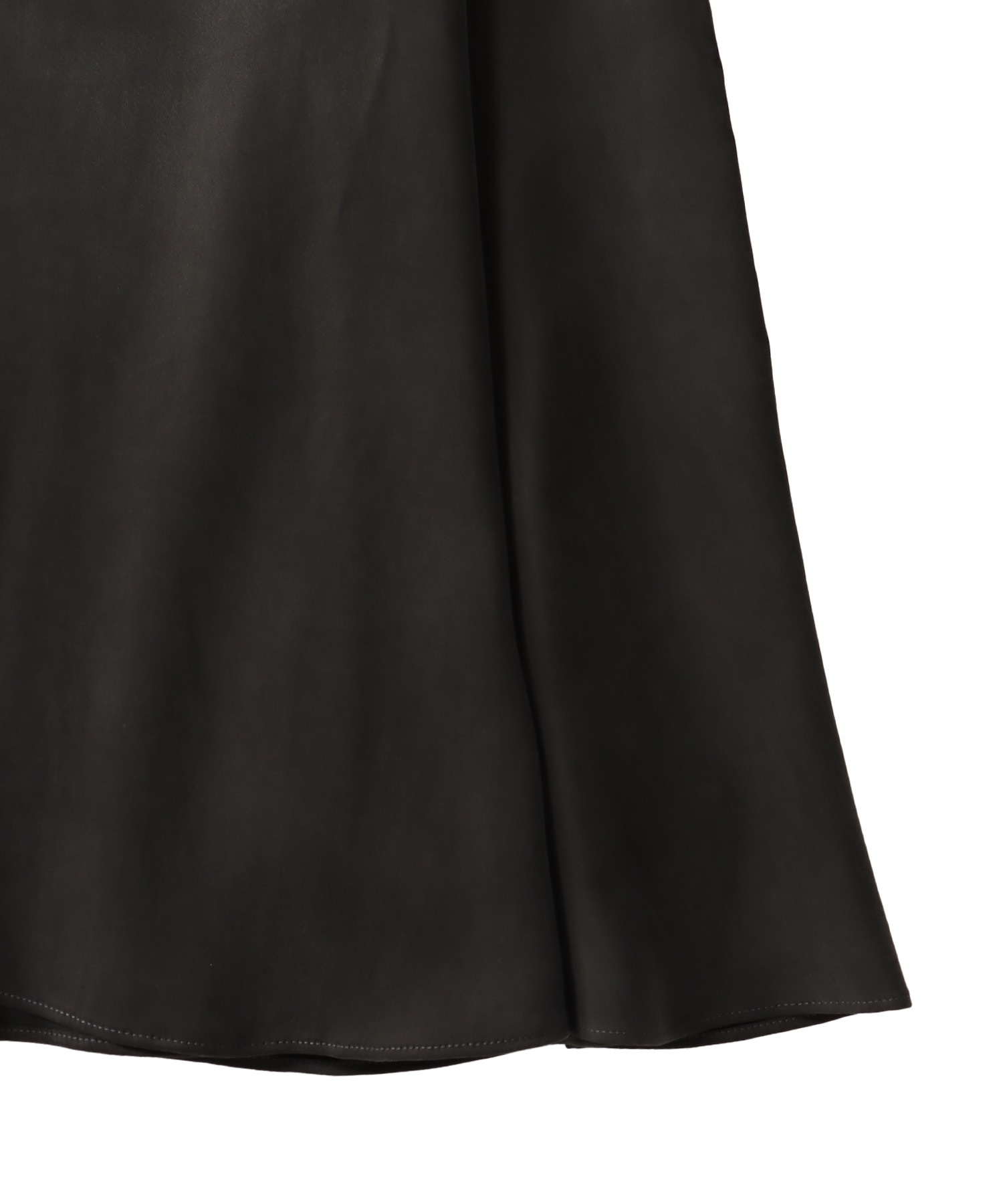 cupro panel flare skirt
