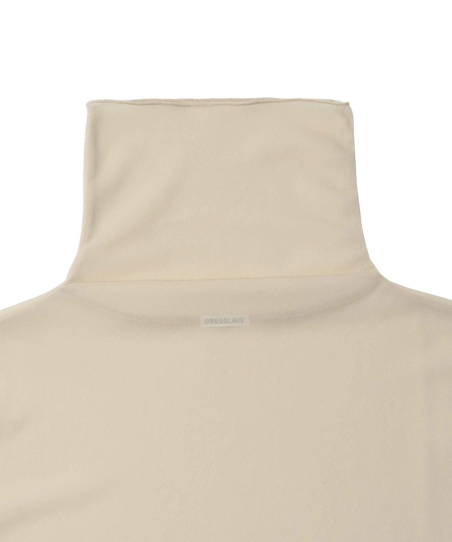 sheer organza high neck pullover