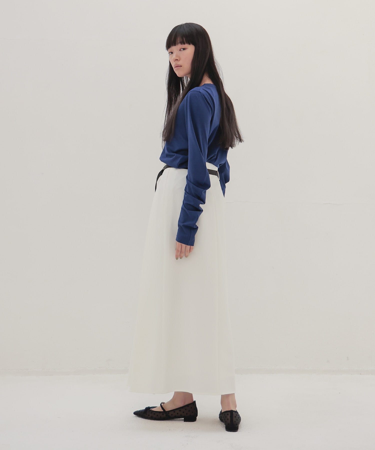 drape sleeve pullover