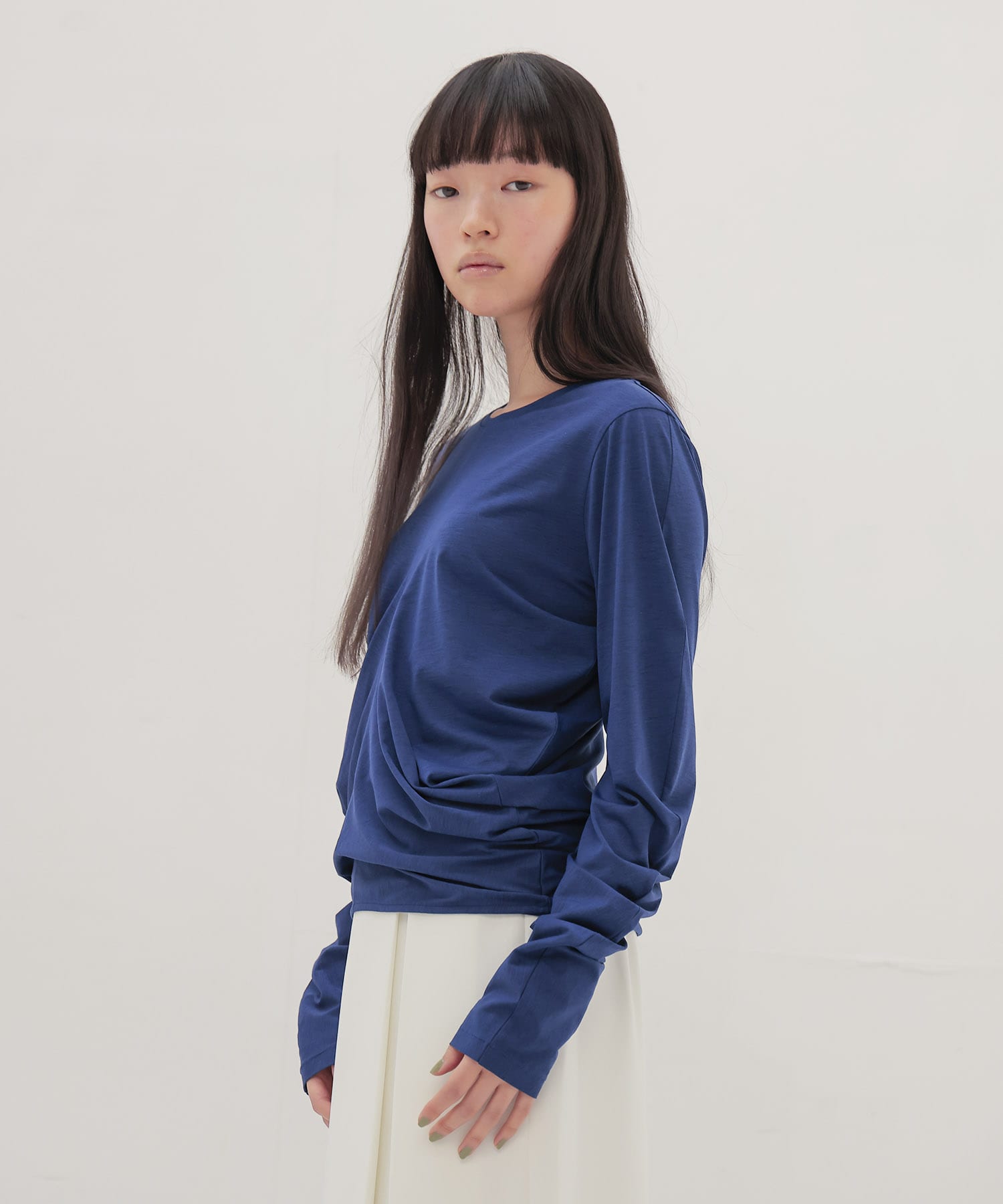 drape sleeve pullover