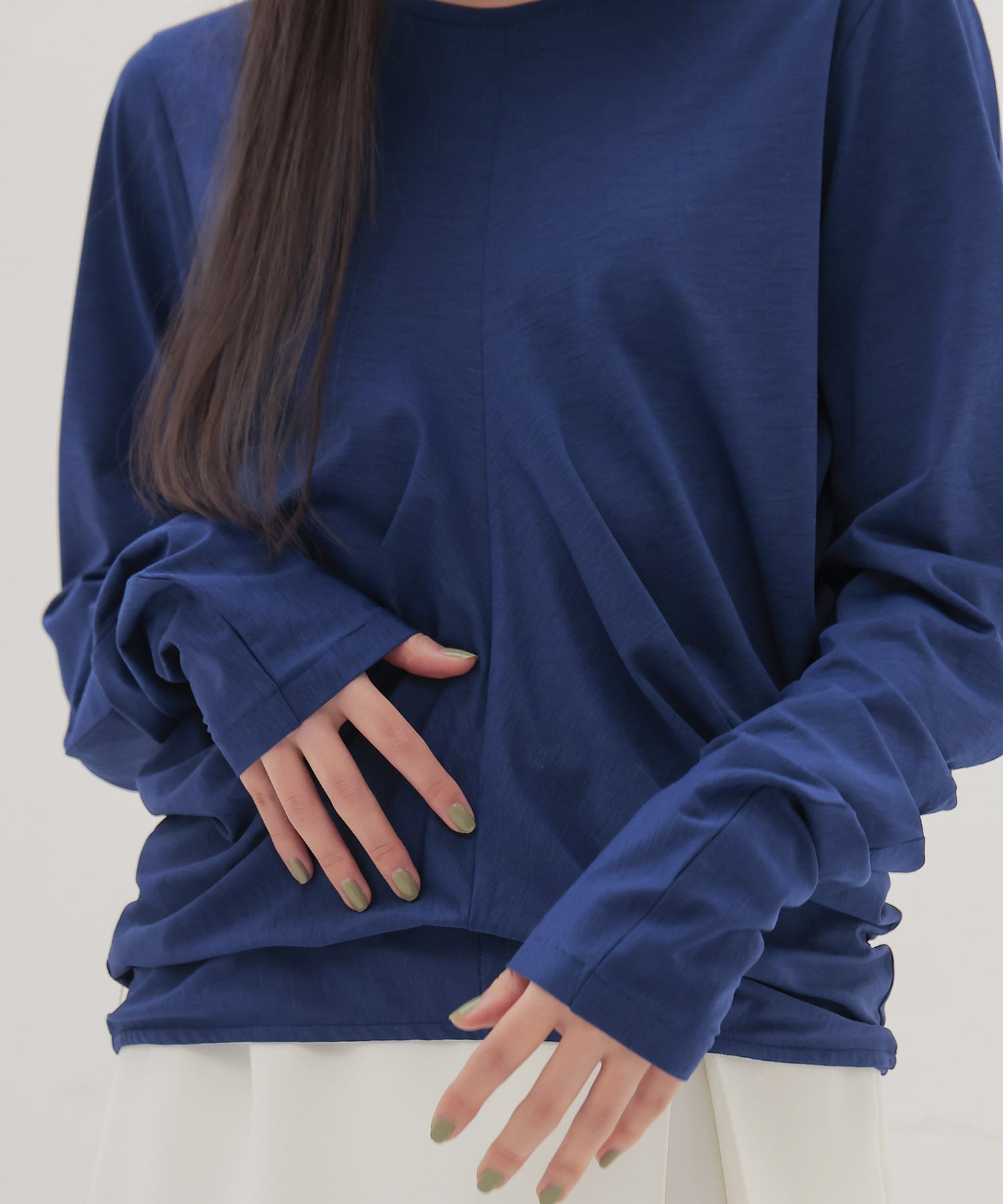 drape sleeve pullover