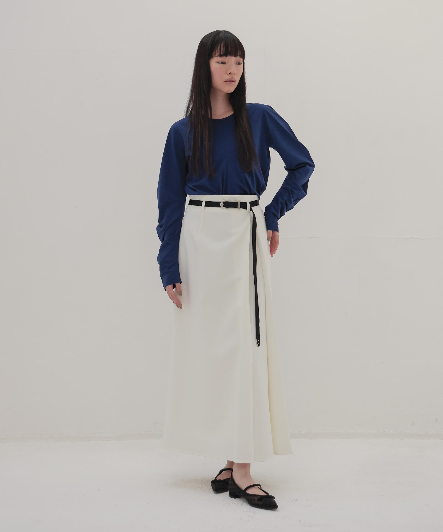 drape sleeve pullover