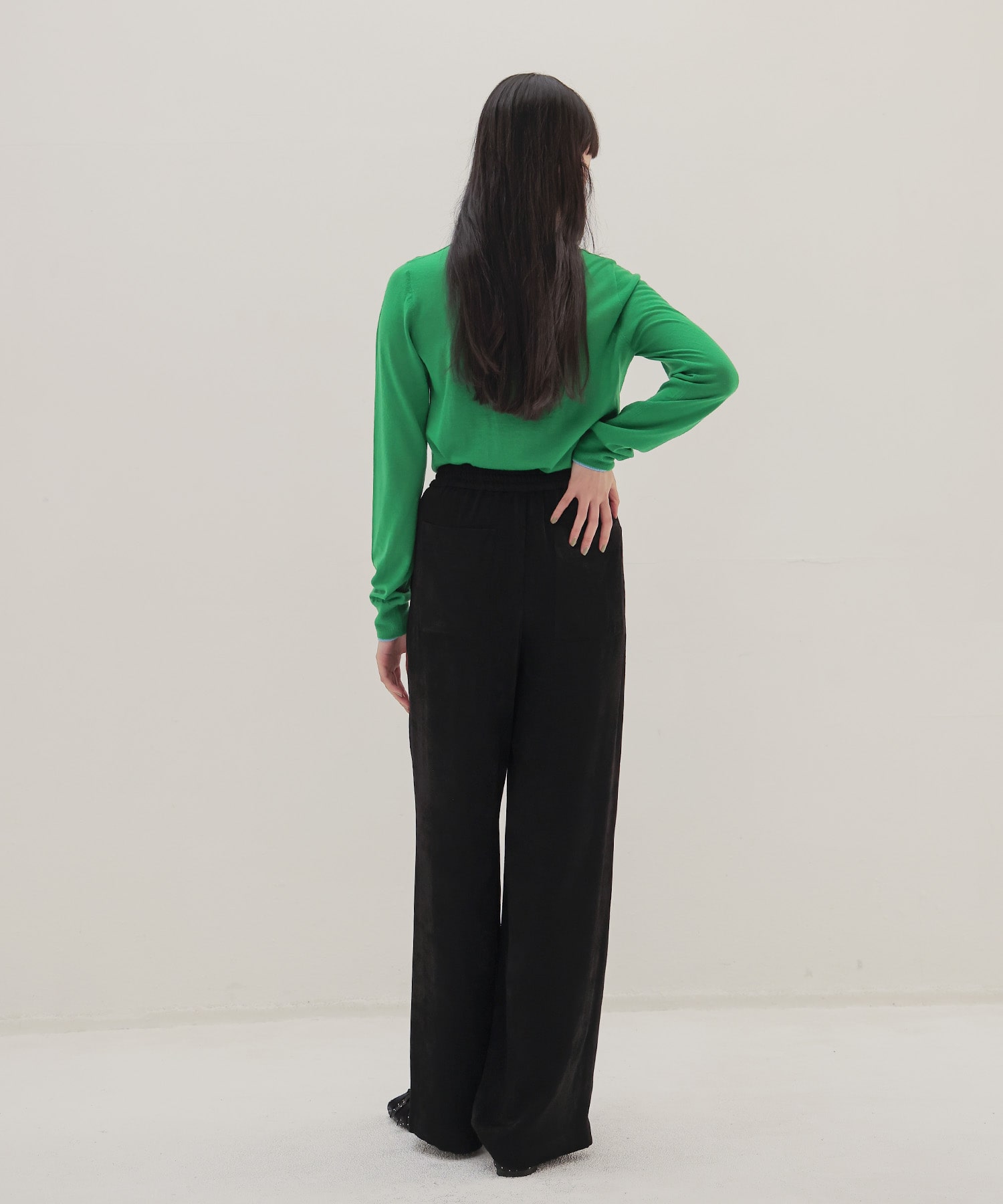 color trimming 18G cardigan