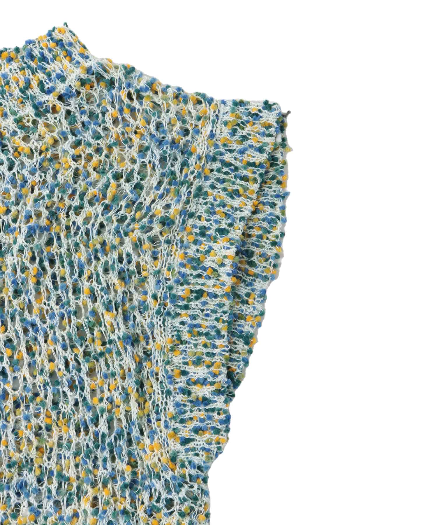 ponpon mesh pullover