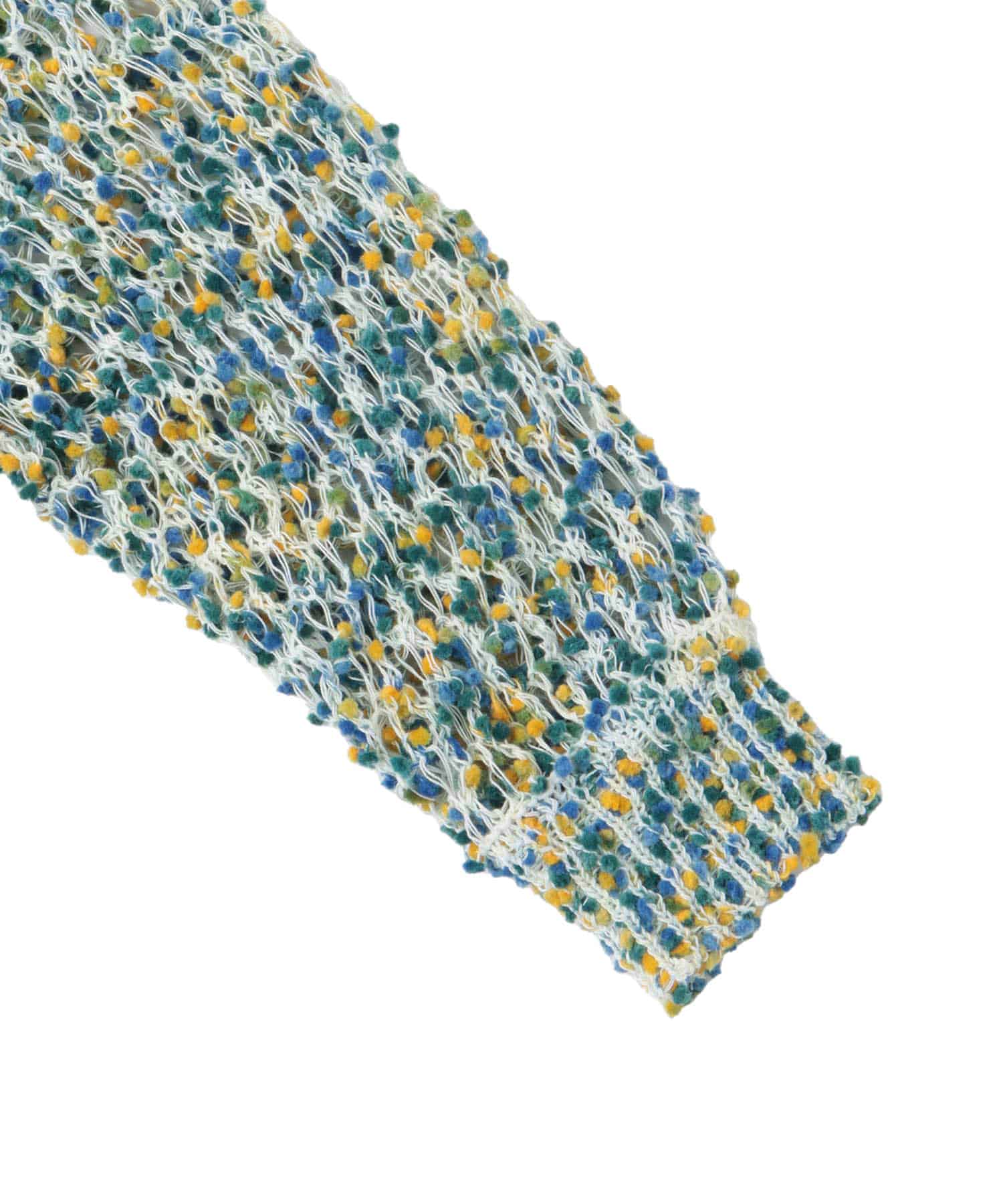 ponpon mesh cardigan