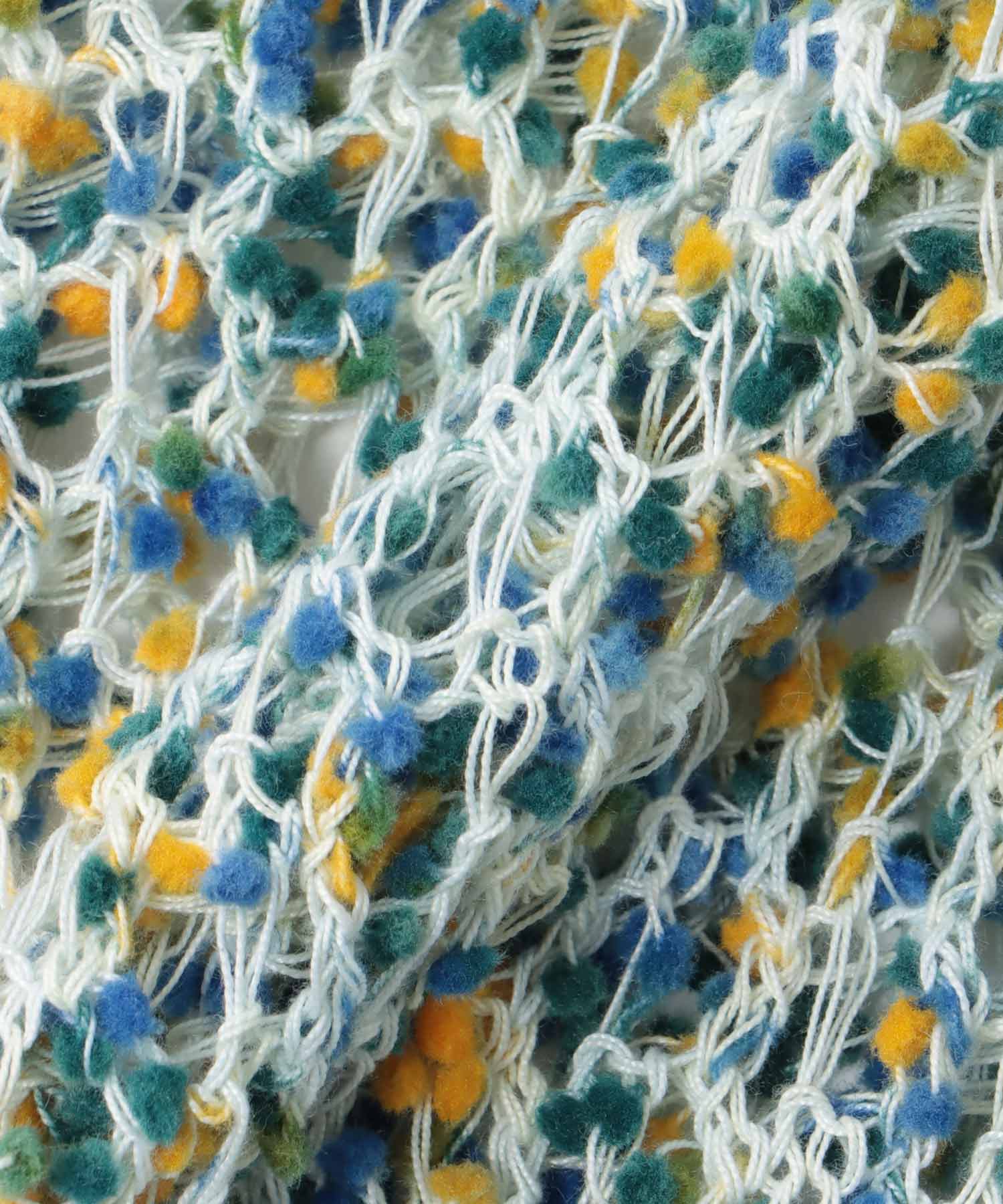 ponpon mesh cardigan