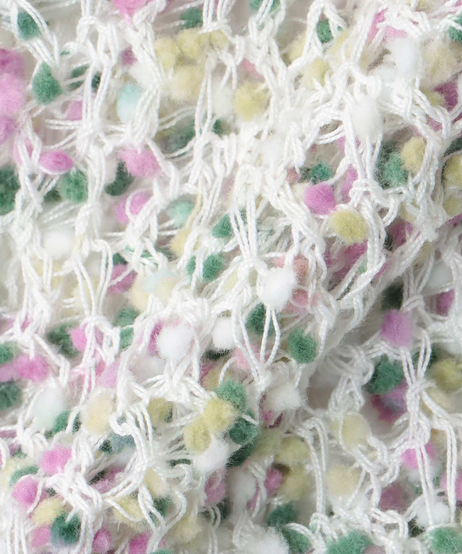 ponpon mesh cardigan