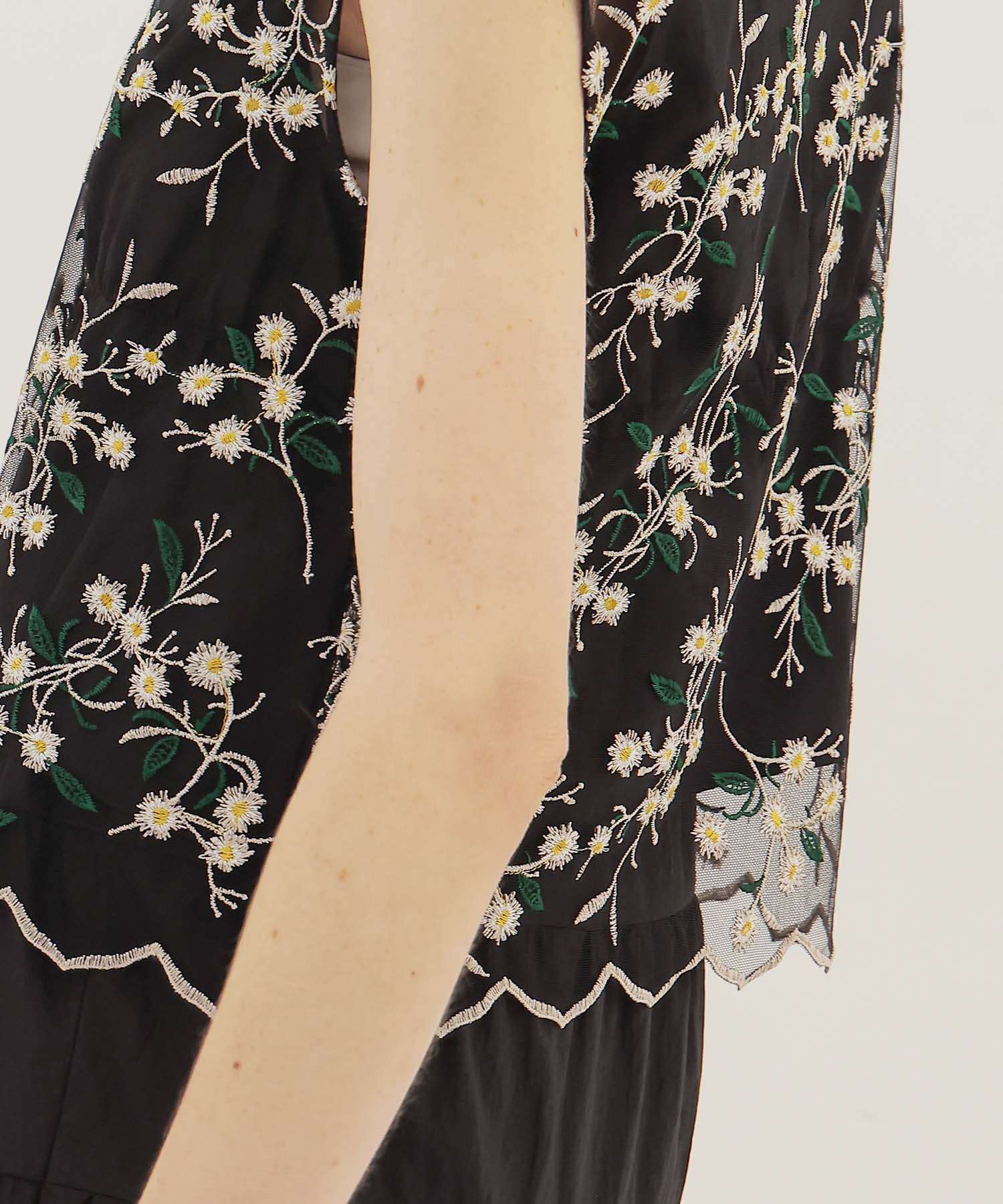 vintage washer x flower tulle twin set