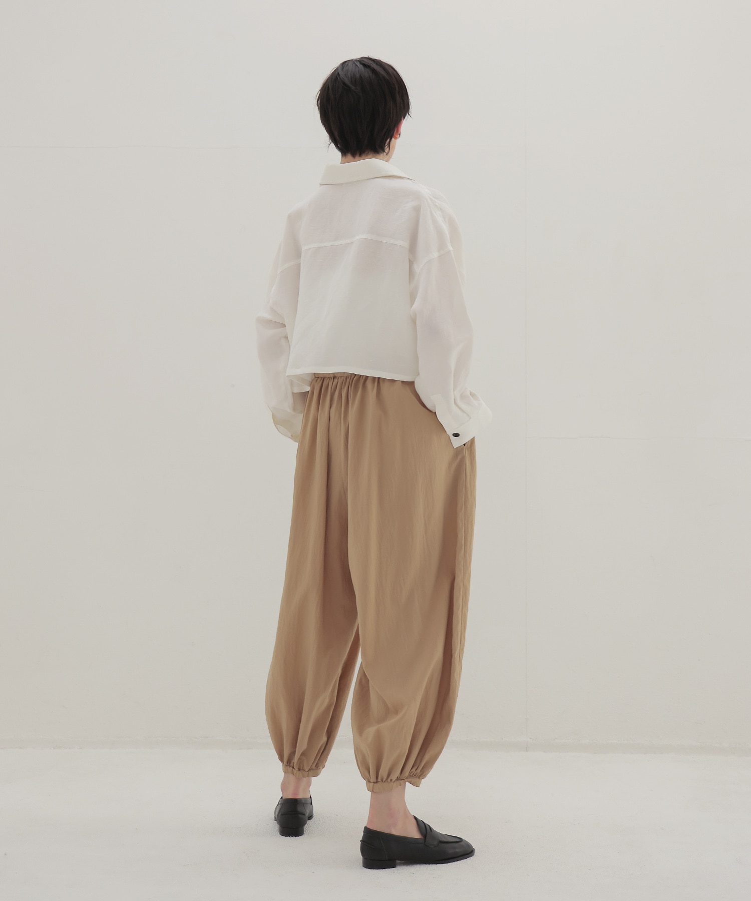 linen tencel boxy shirt