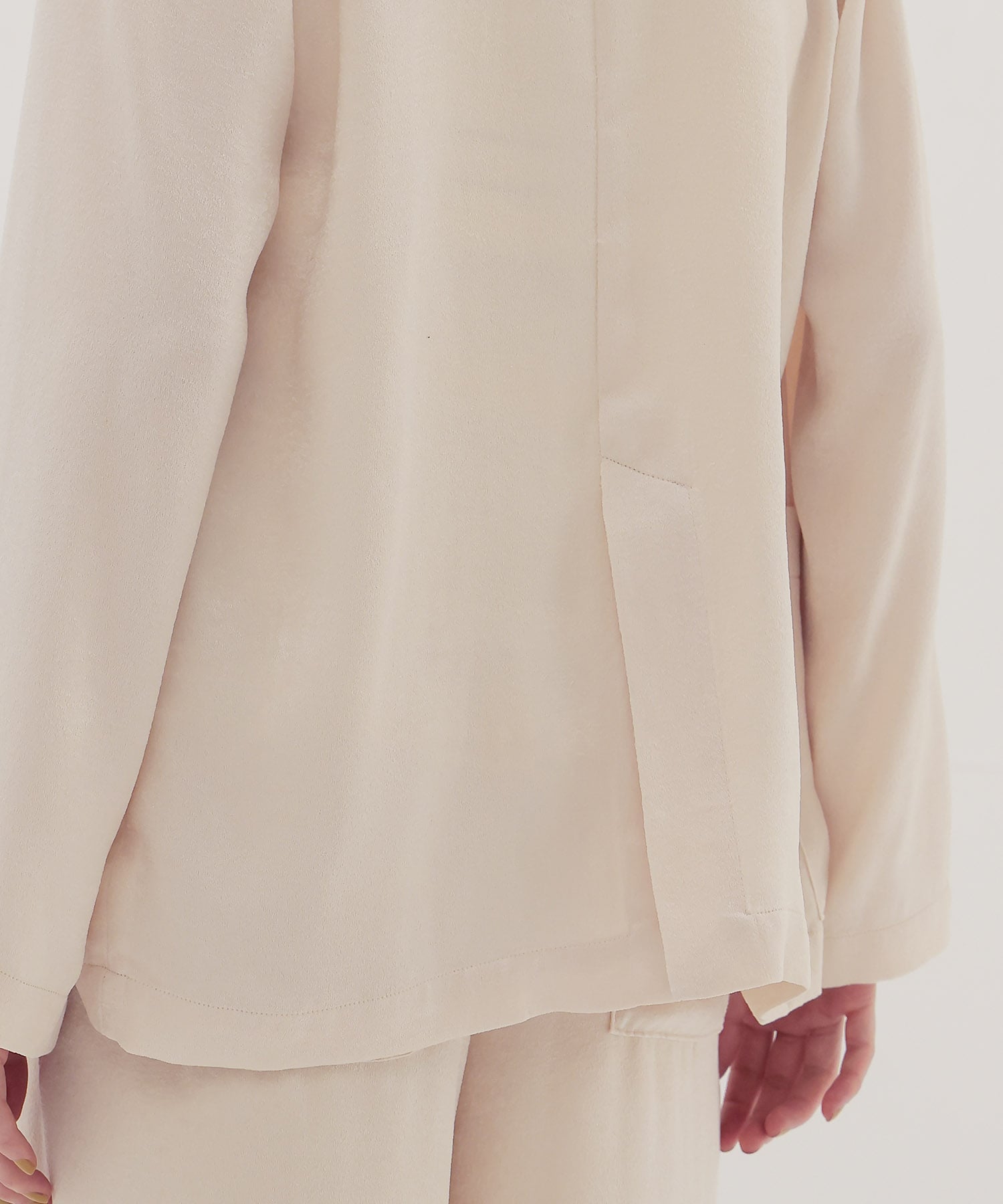 velvet satin relaxy jacket