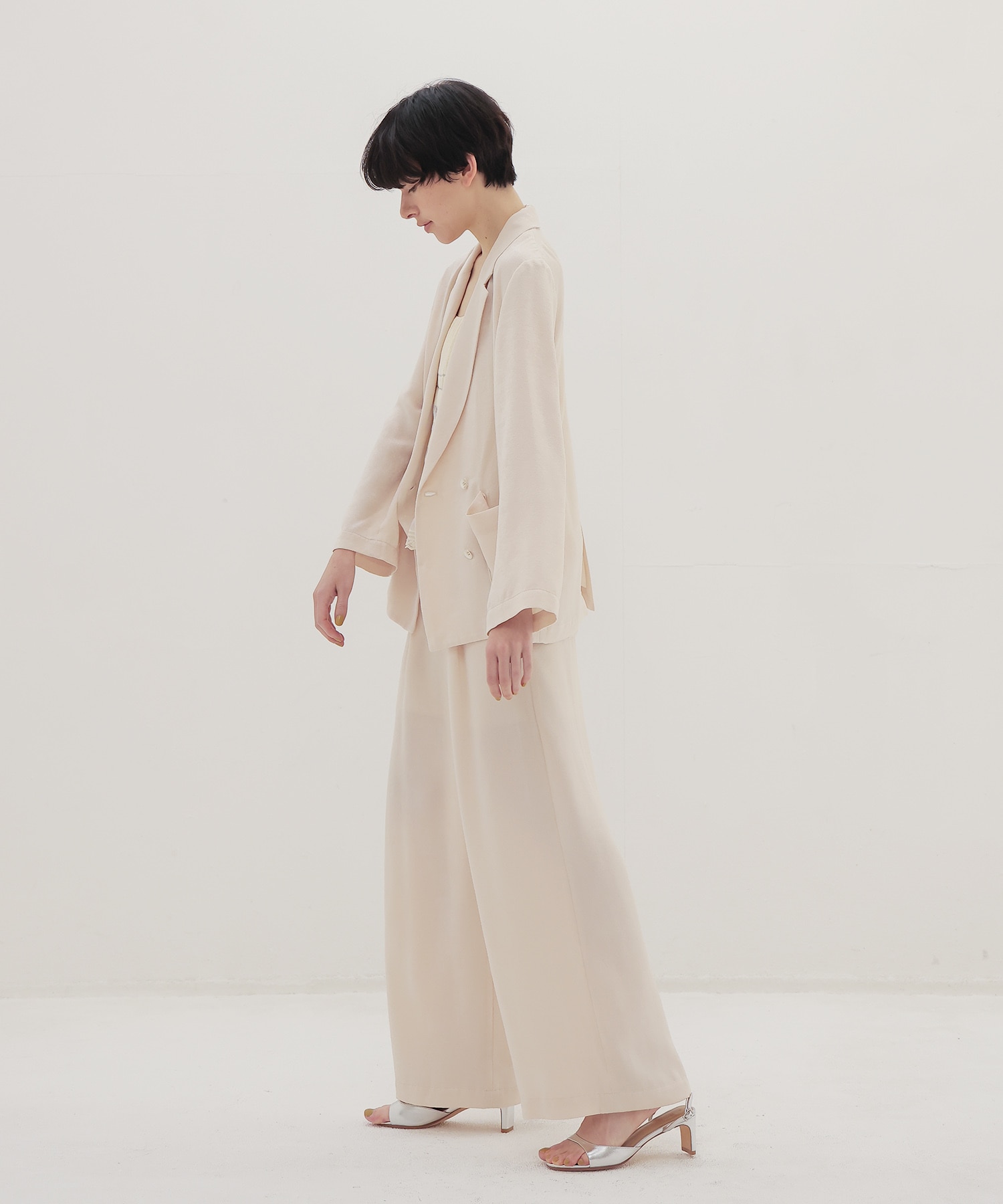 velvet satin relaxy jacket