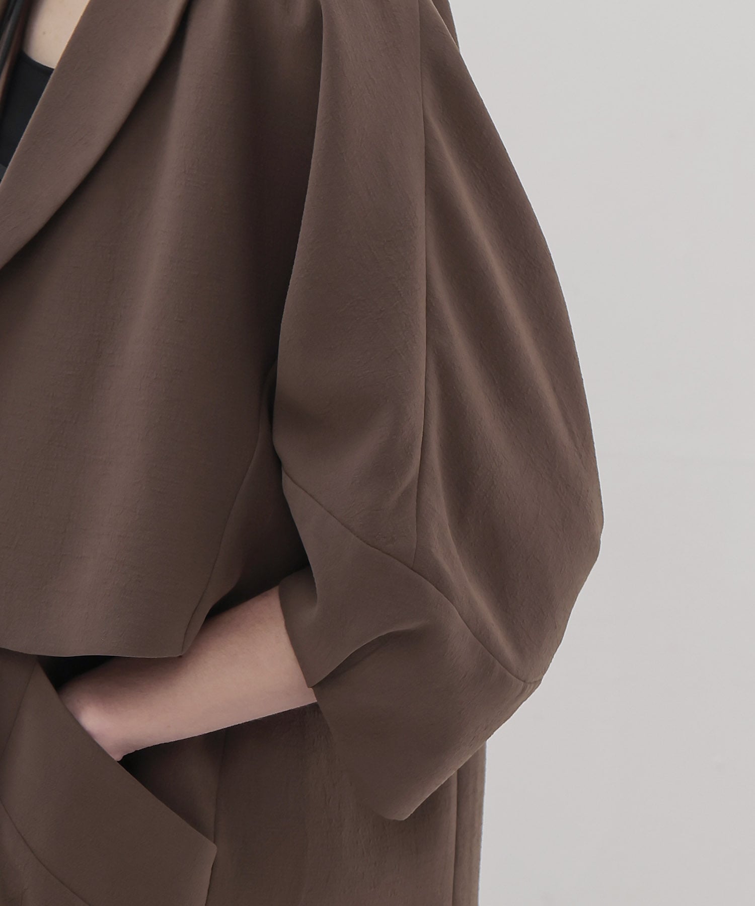 cocoon sleeve short jacket