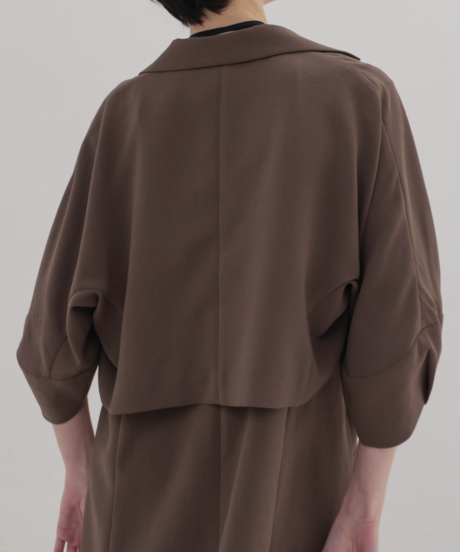 cocoon sleeve short jacket