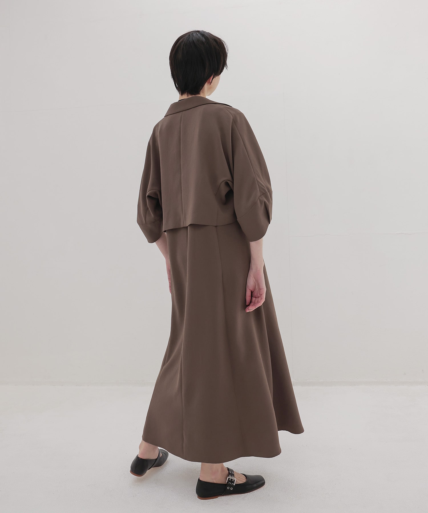 cocoon sleeve short jacket