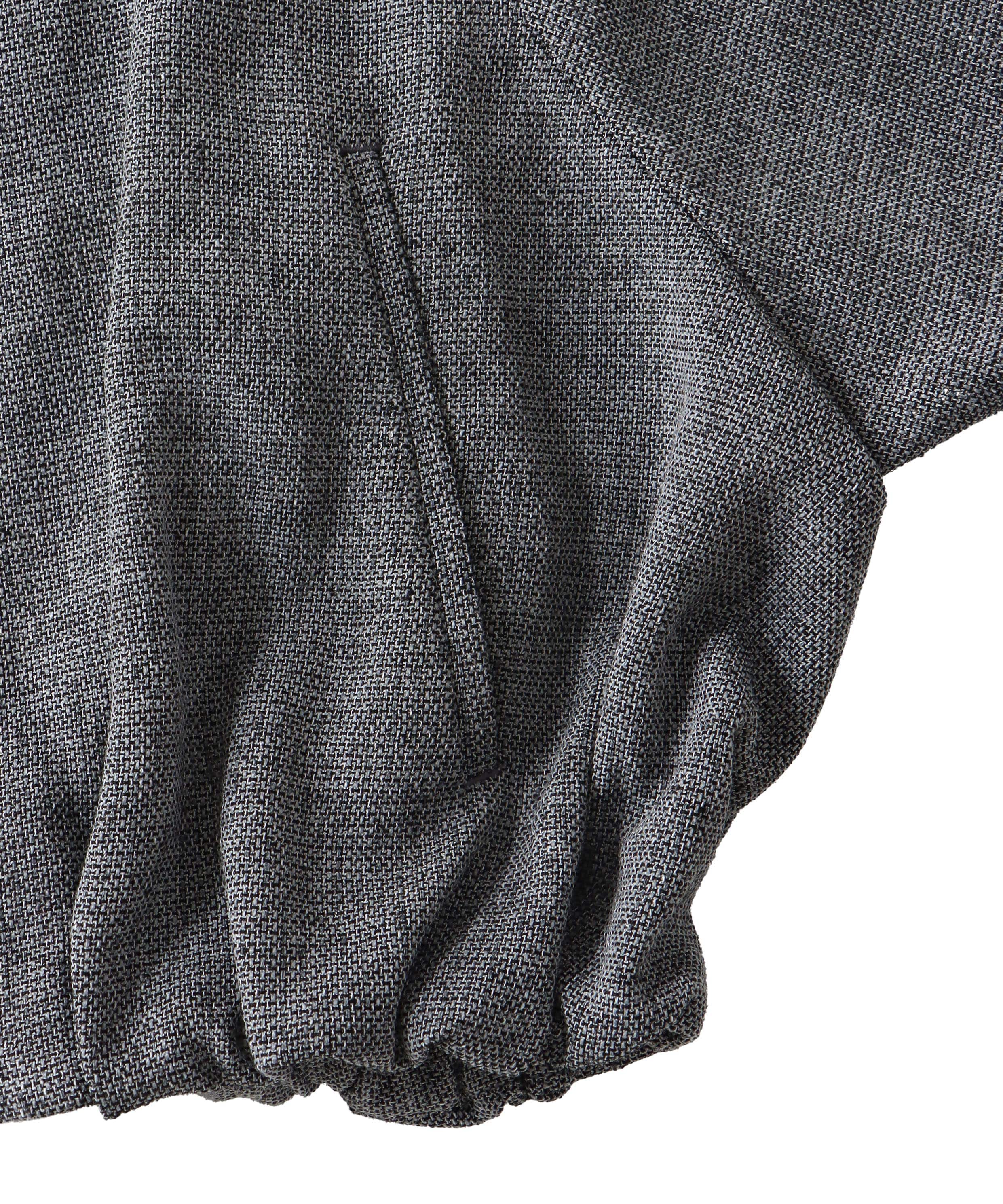 swelling tweed zip blouson