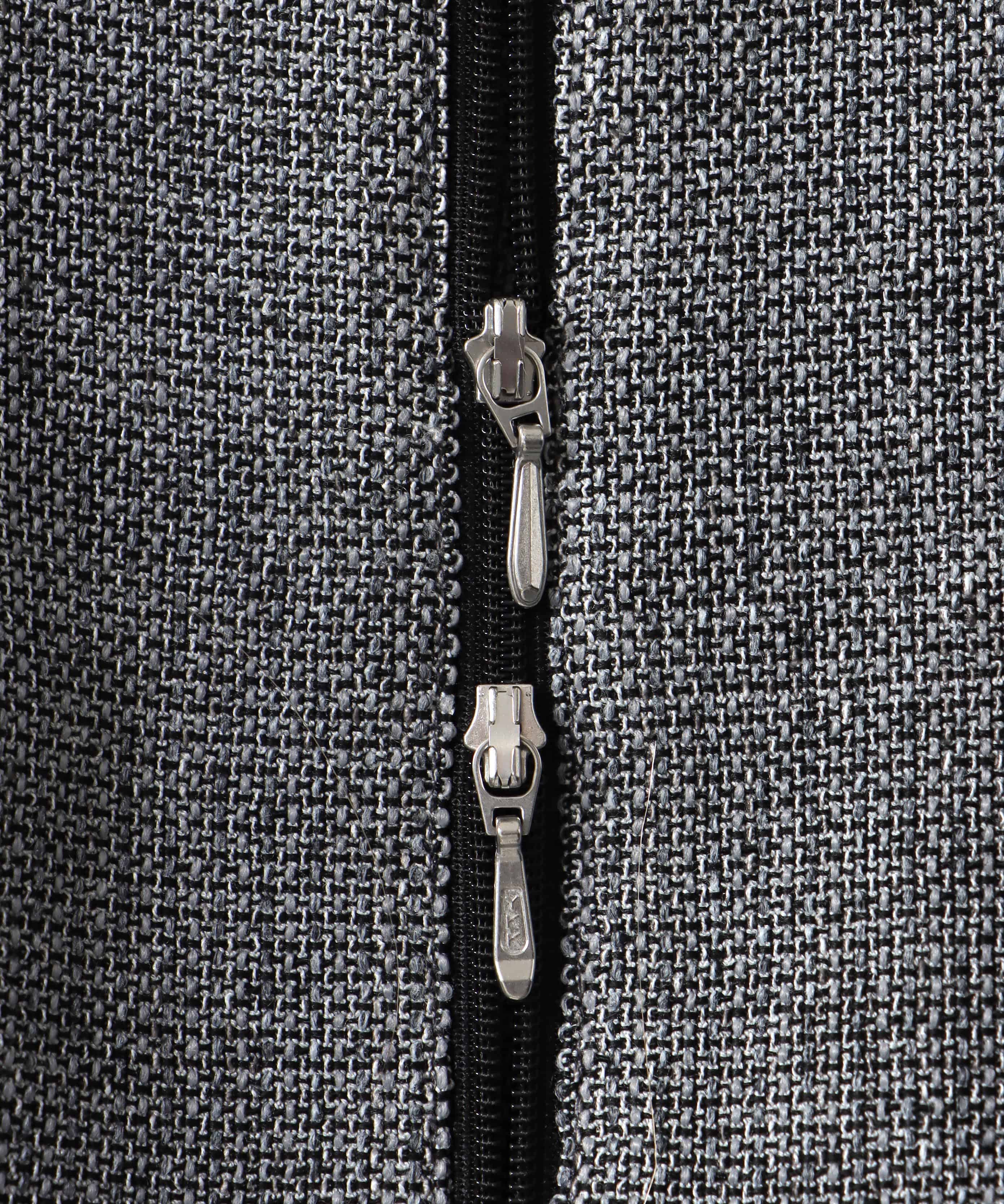 swelling tweed zip blouson