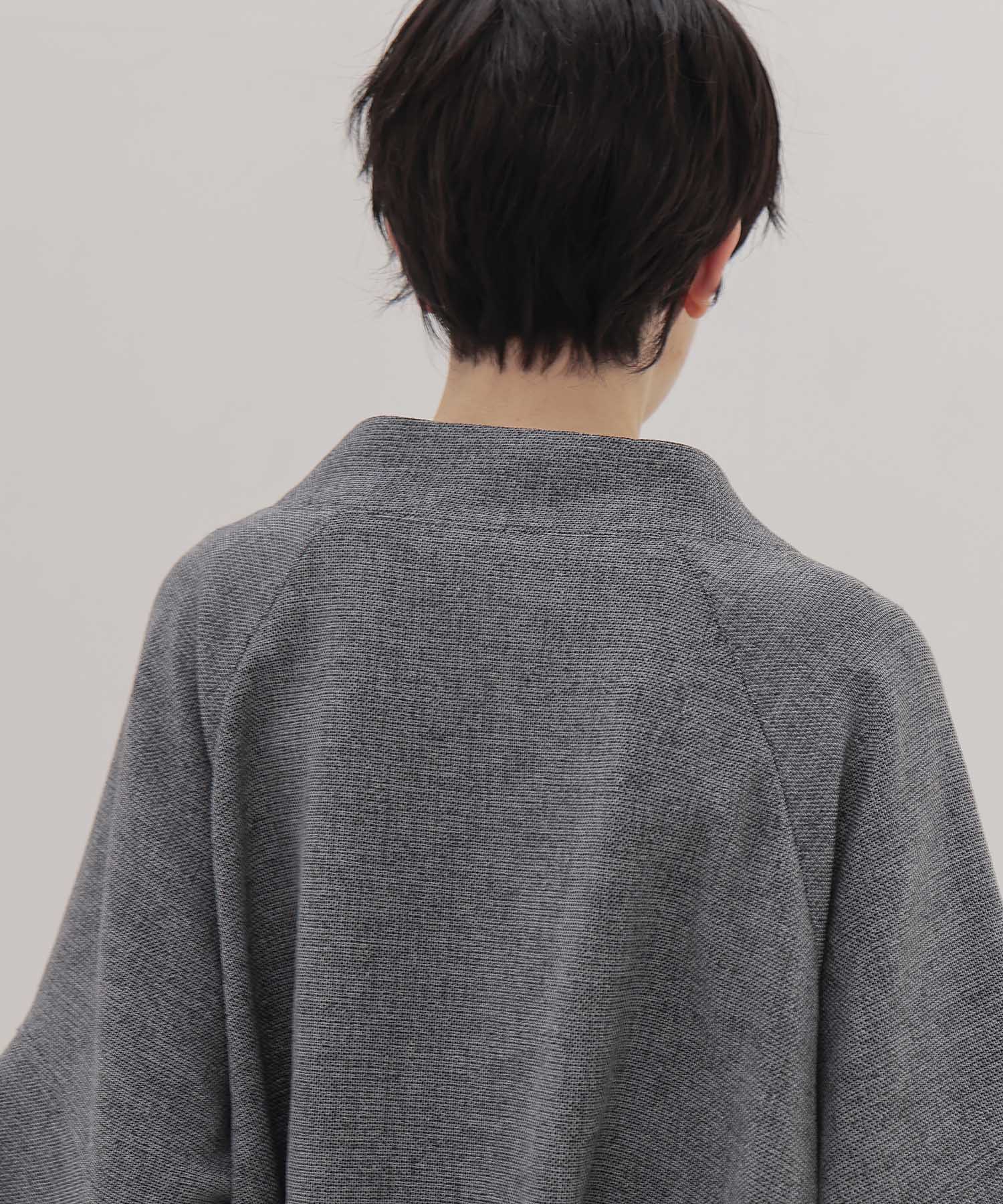 swelling tweed zip blouson