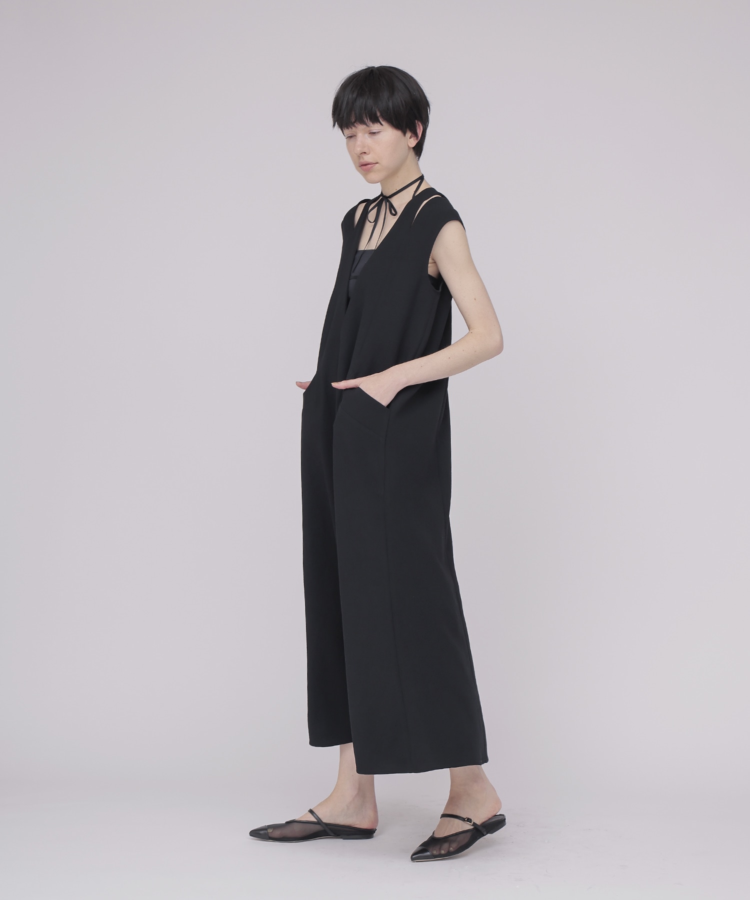 〔お家で試着〕shoulder slit dress