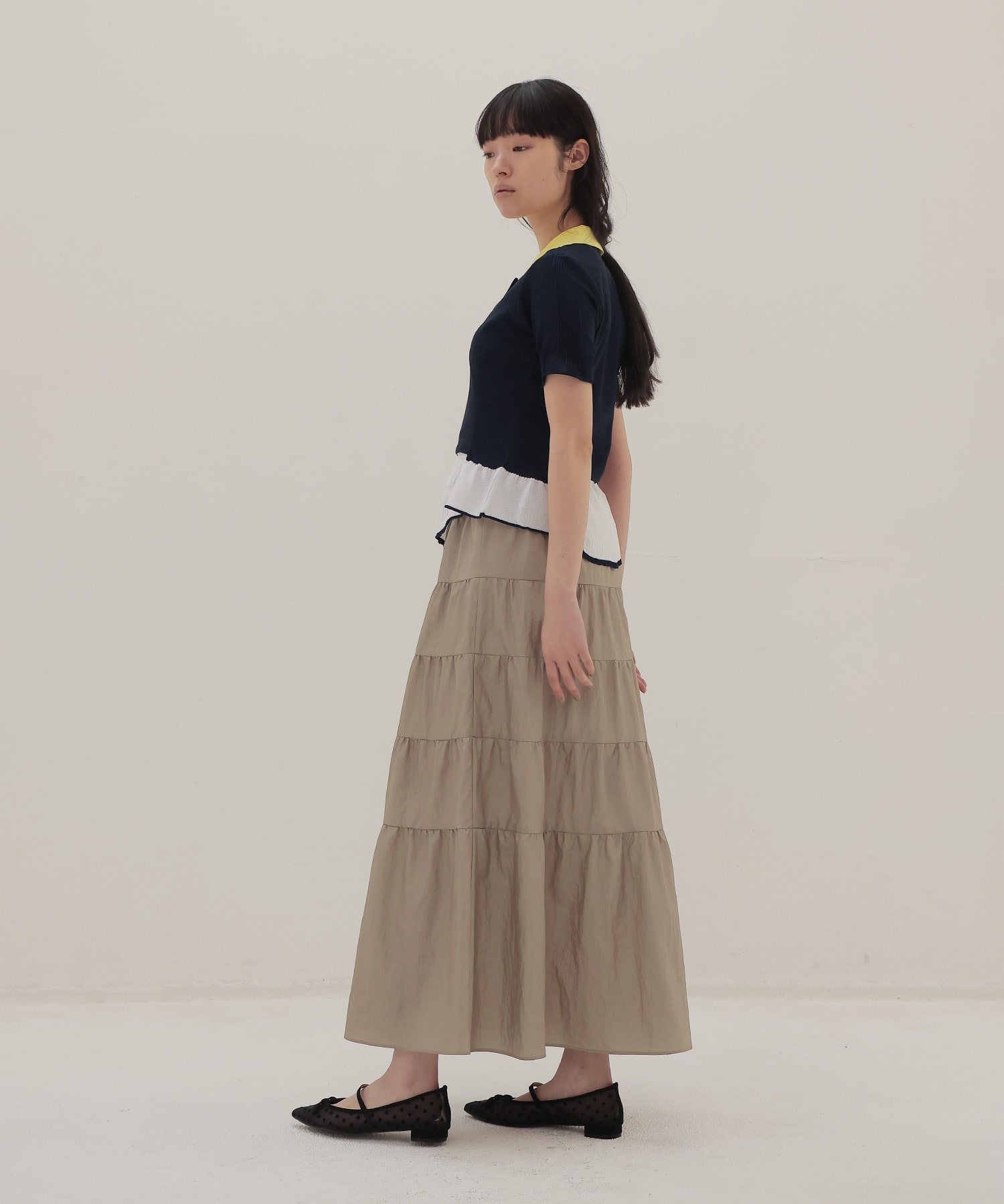 vintage washer tiered skirt
