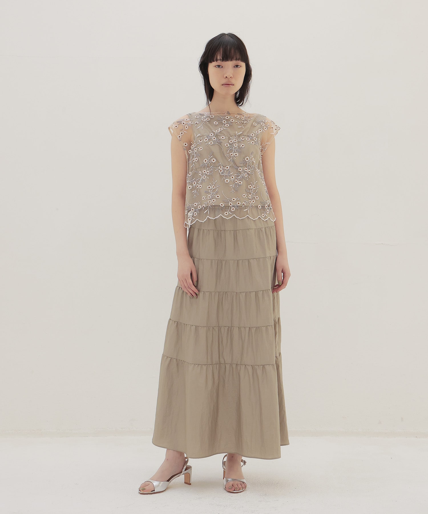 vintage washer tiered skirt