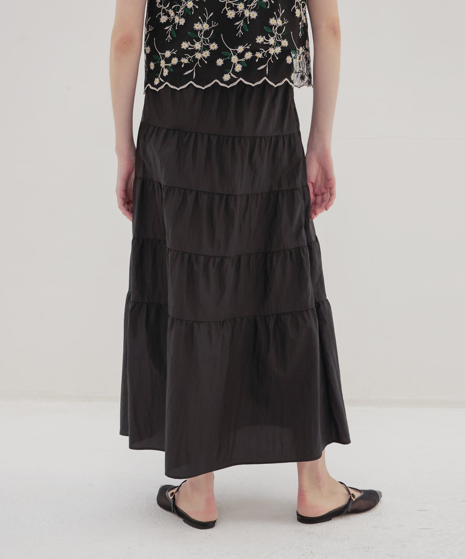 vintage washer tiered skirt