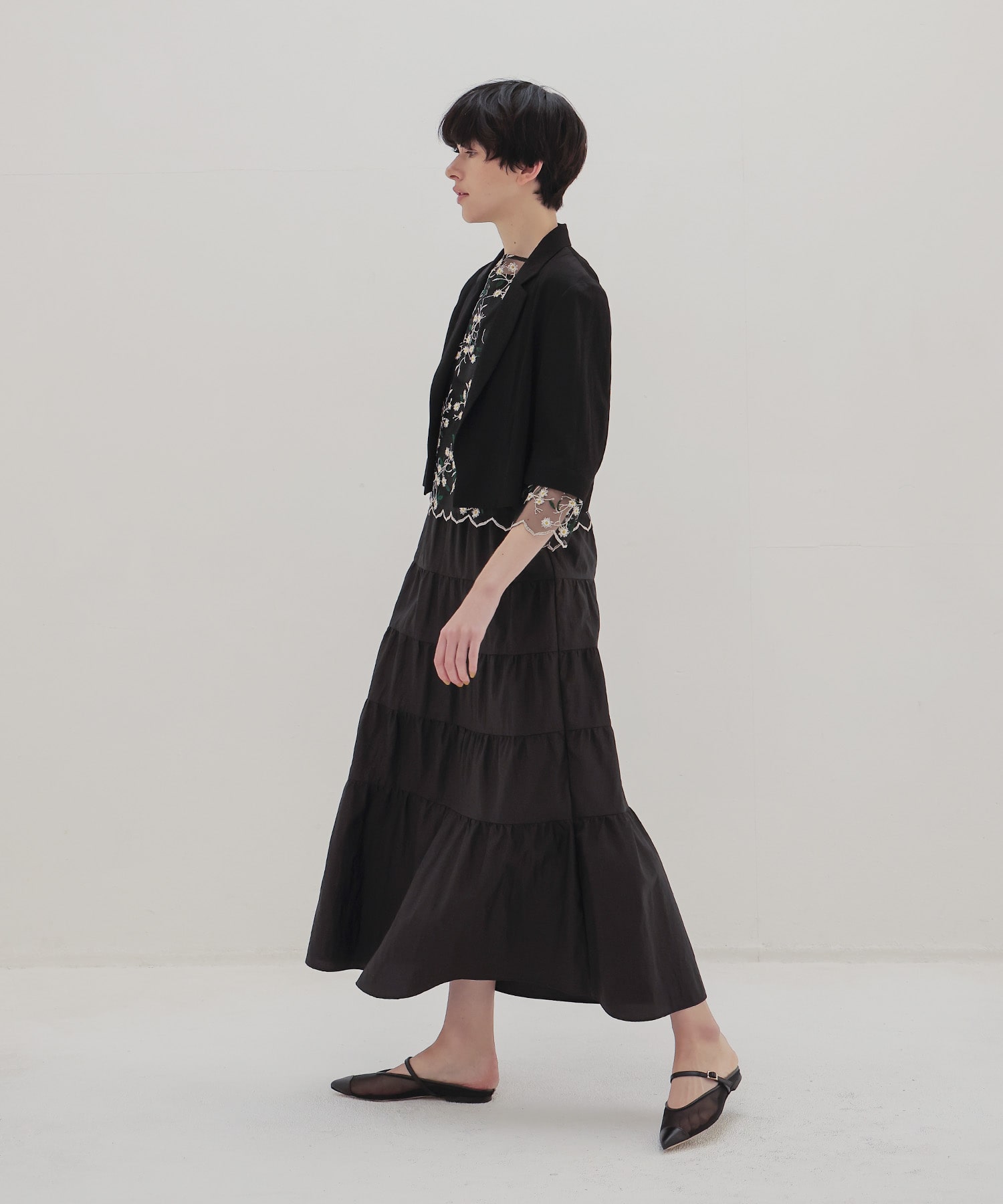 vintage washer tiered skirt