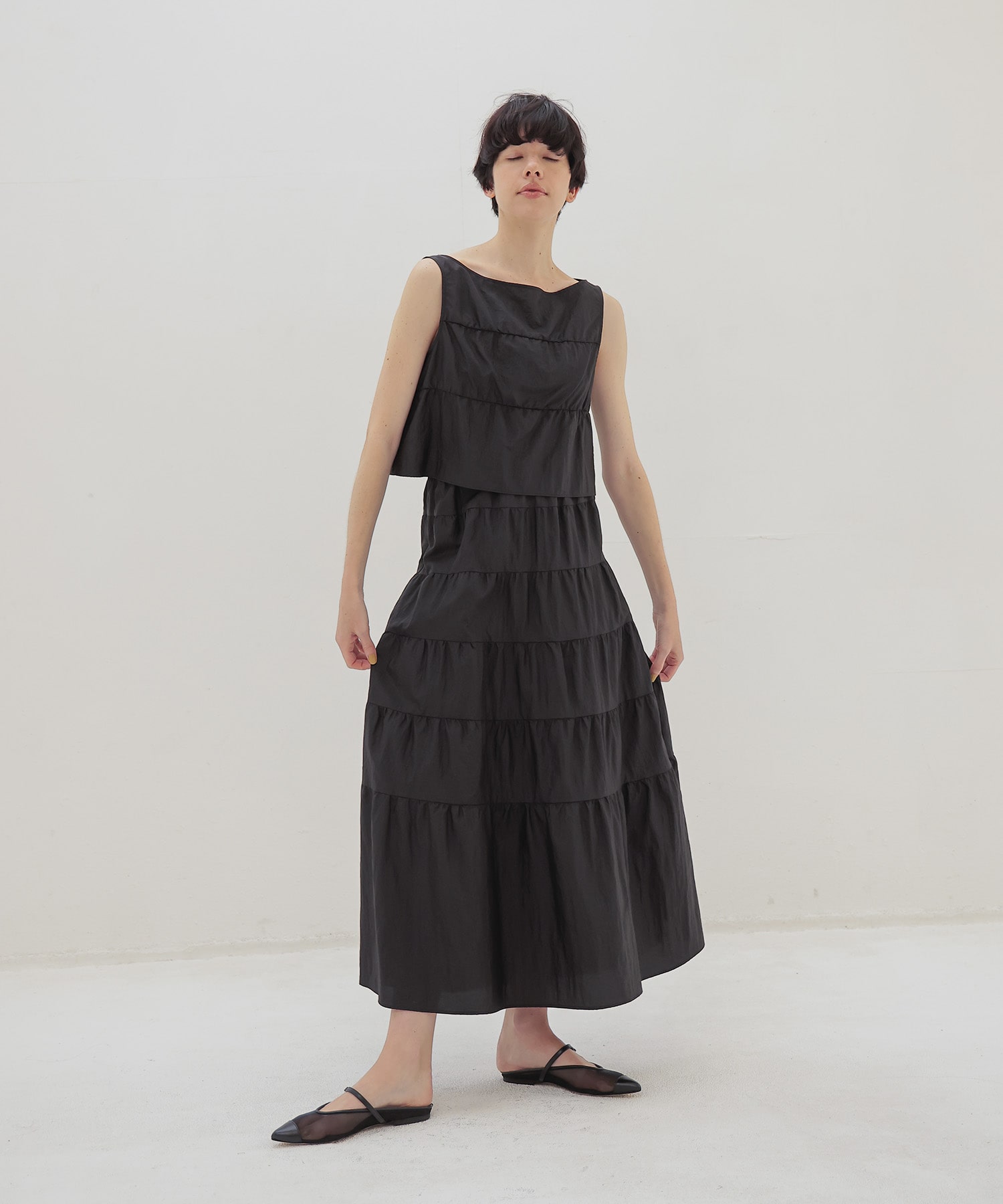 vintage washer tiered skirt